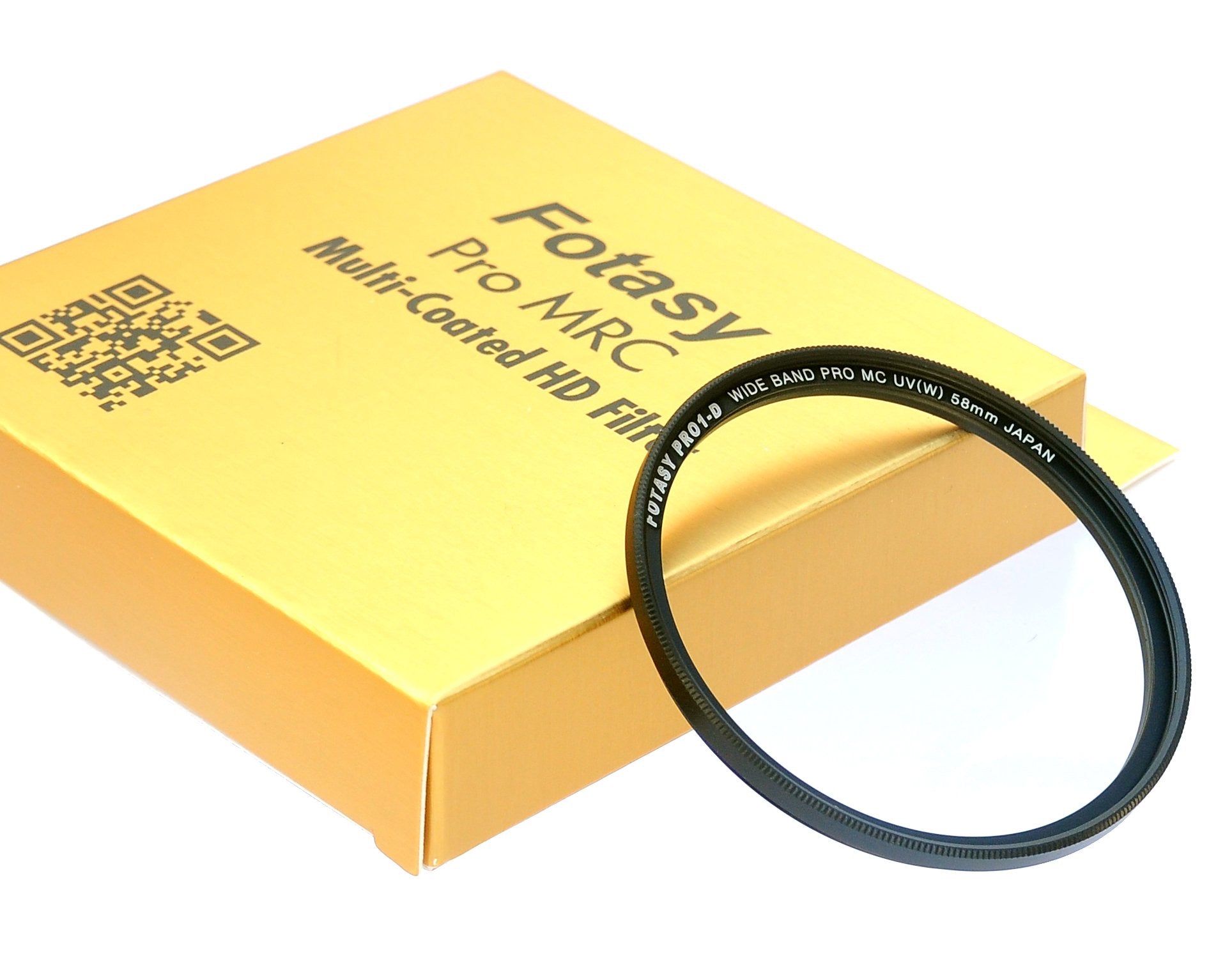 Fotasy 58Mm Ultra Slim Uv Protection Lens Filter, Nano Coatings Mrc Multi Resistant Coating Oil Water Scratch, 16 Layers Multico