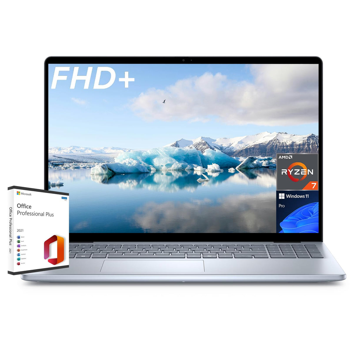Dell Inspiron 16 Business Laptop, 16'' Fhd+ Display, Amd Ryzen 7 8840U(8 Core), 32Gb Ddr5, 1Tb Ssd, Fhd Webcam, Backlit Keyboard