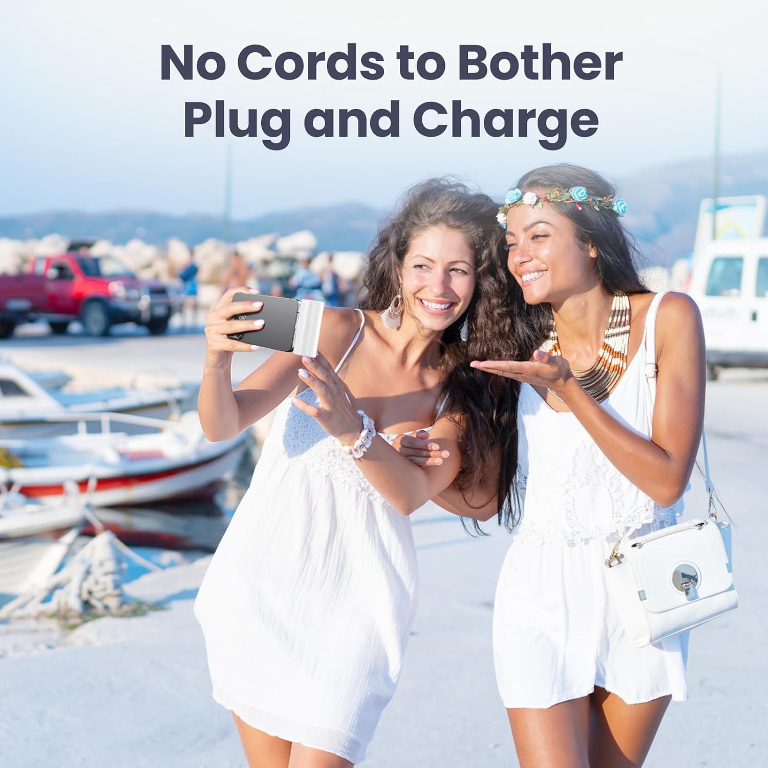 [2 Pack] Mini Portable Charger 5200Mah For Iphone, 20W Pd Fast Charging Power Bank, Ultra Compact Battery Pack Lcd Display Porta