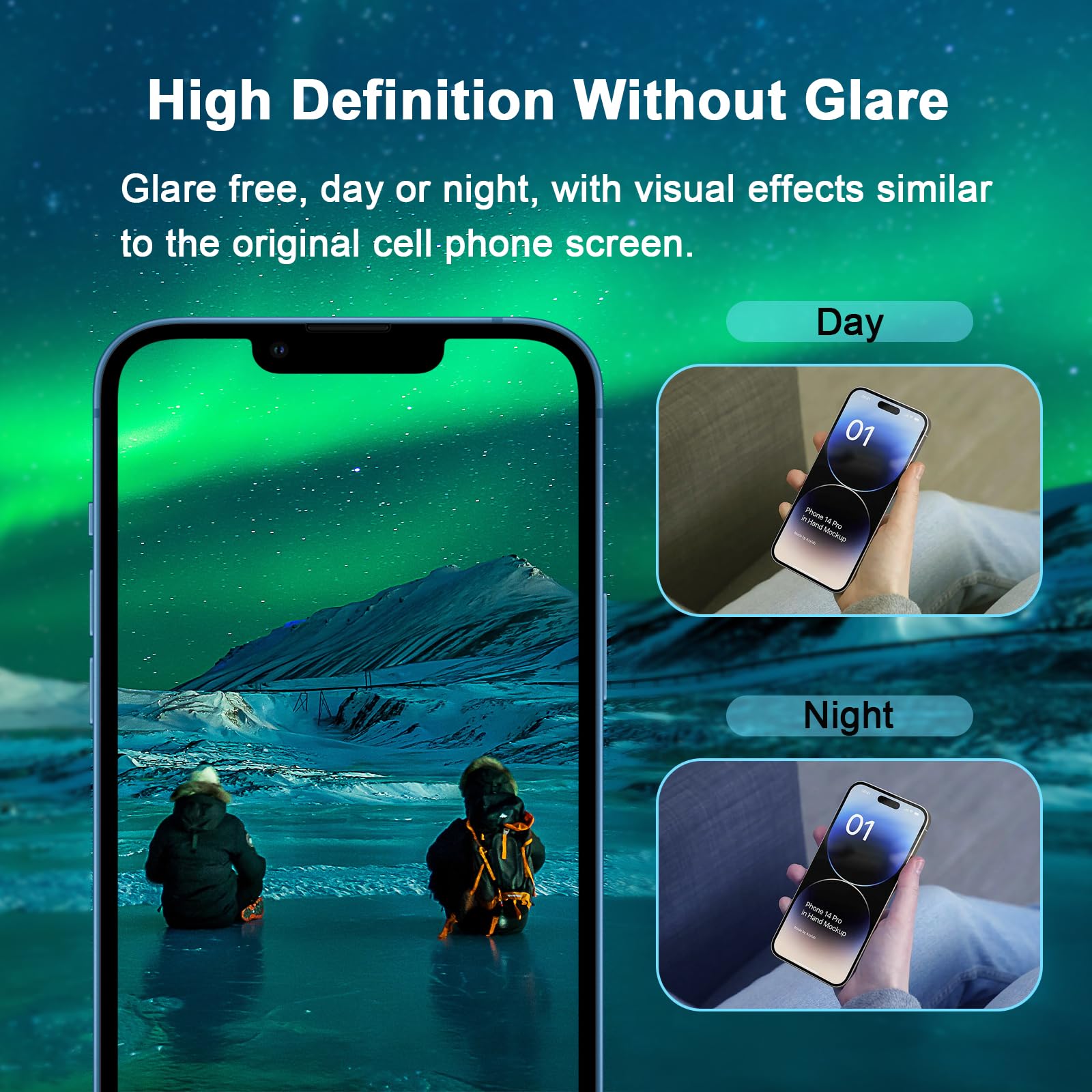 Jesoho Blue Light Screen Protector For Iphone 12 Pro Max(6.7 Inch) Eye Protection Hd Clear Blue Light Blocking Tempered Glass, S