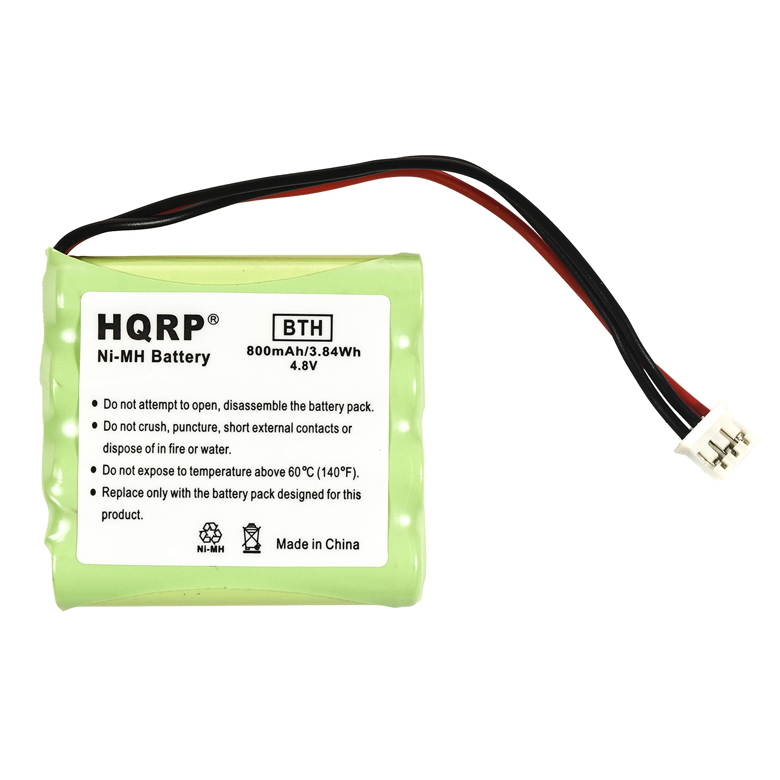 HQRP Battery Compatible with Philips 2422-526-00148, 310420051271, HHR-60AAA/F4, 8100-911-02101 Replacement