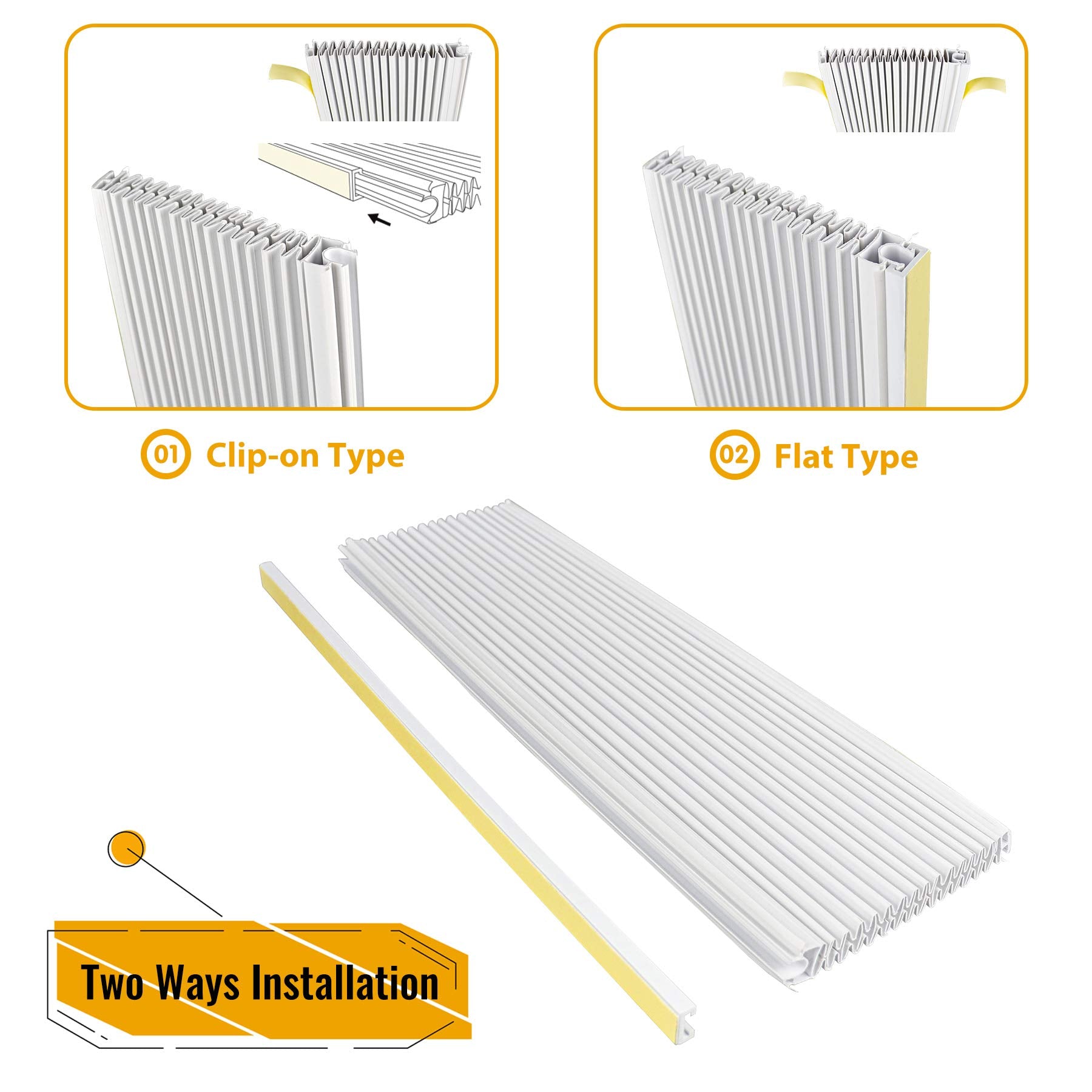 Lbg Products Air Conditioner Side Panel Kit For Window Ac Units, Fits Up To 17'' H X 10'' W,Double Layers Window Ac Side Panels