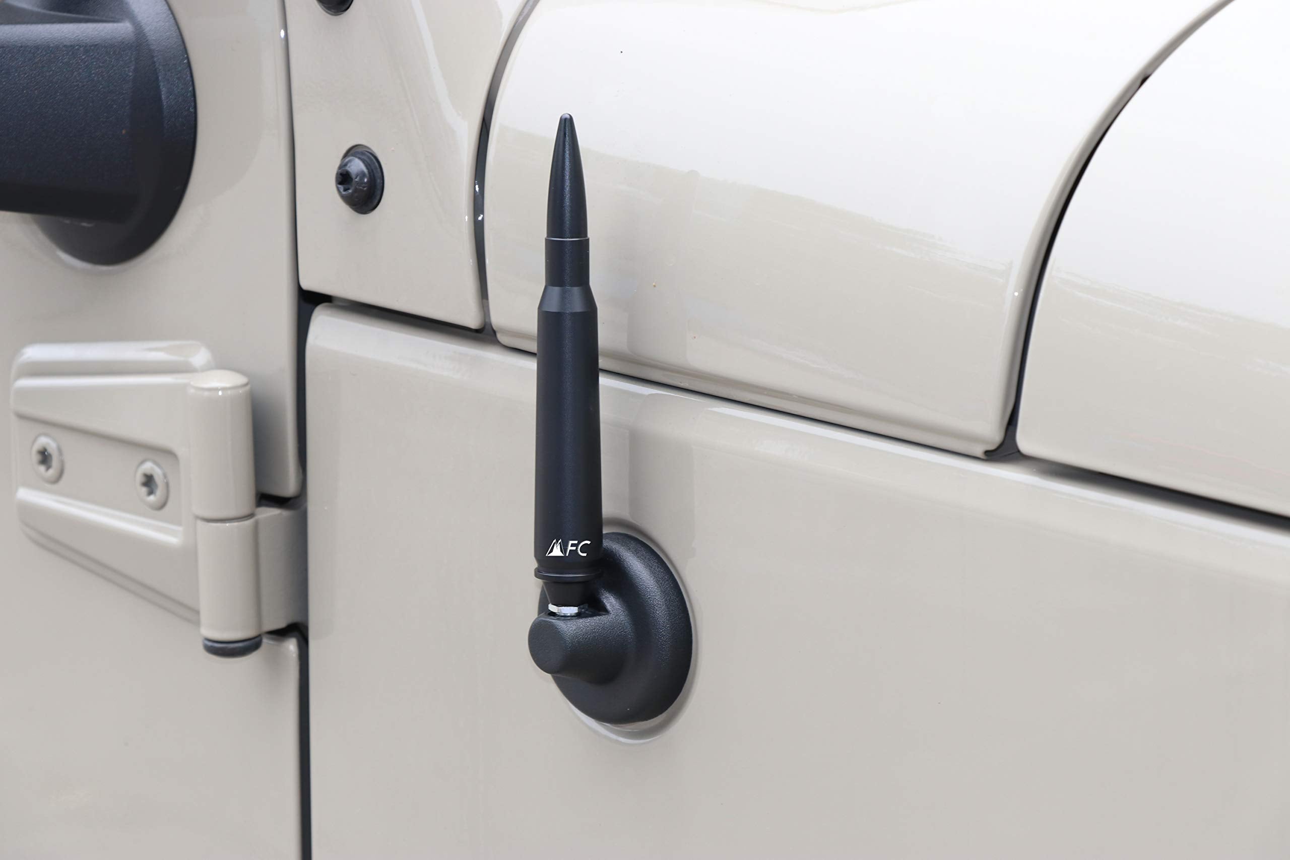 5.7'' Black Antenna Heavy Gauge Billet Aluminum Aerial Replacement Compatible With For Jeep Wrangler Jk Jl Tj Gladiator Jt 1997