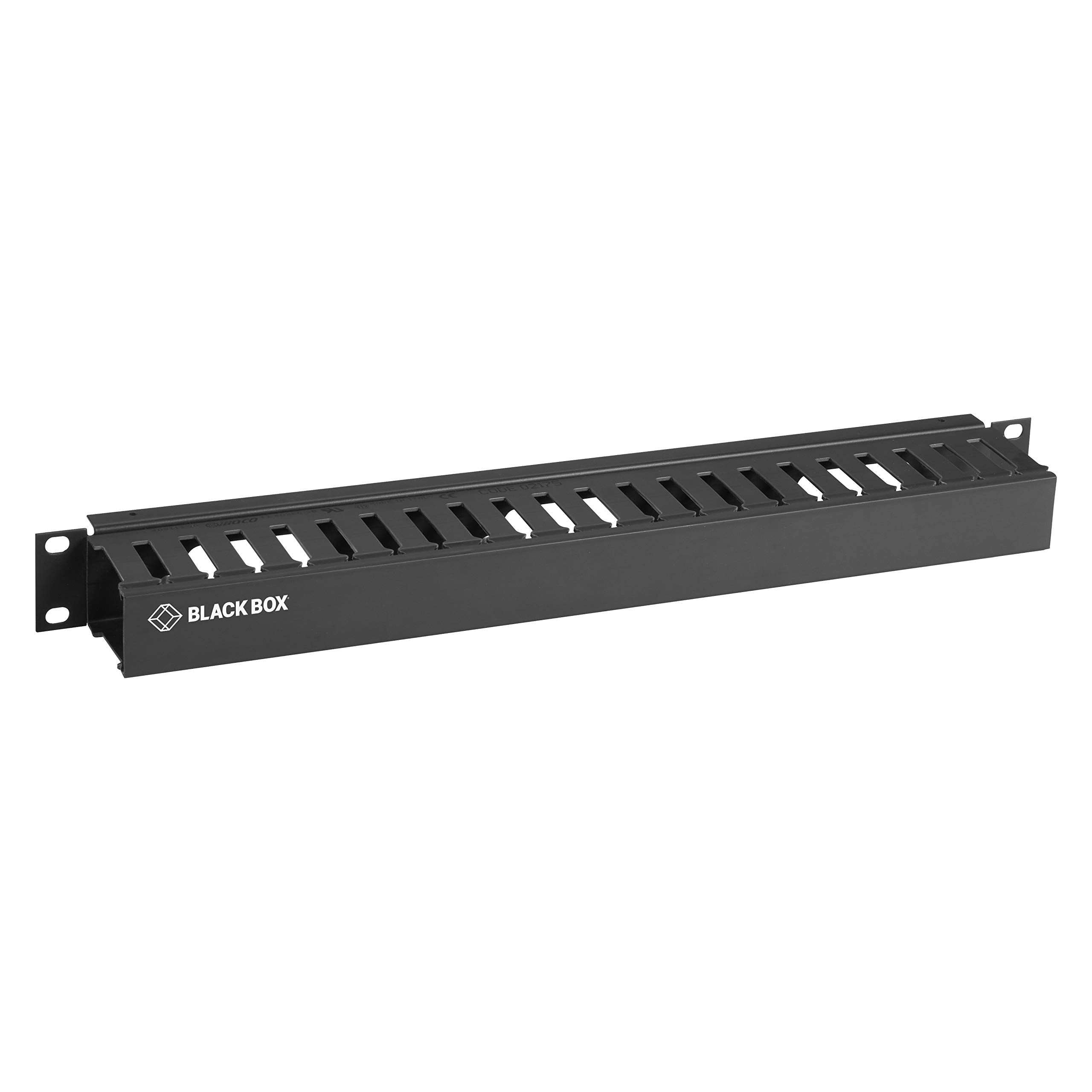 Black Box Network   Rmt100A R4 Horizontal Cable Manager   Matte Black   Steel   Taa Compliant