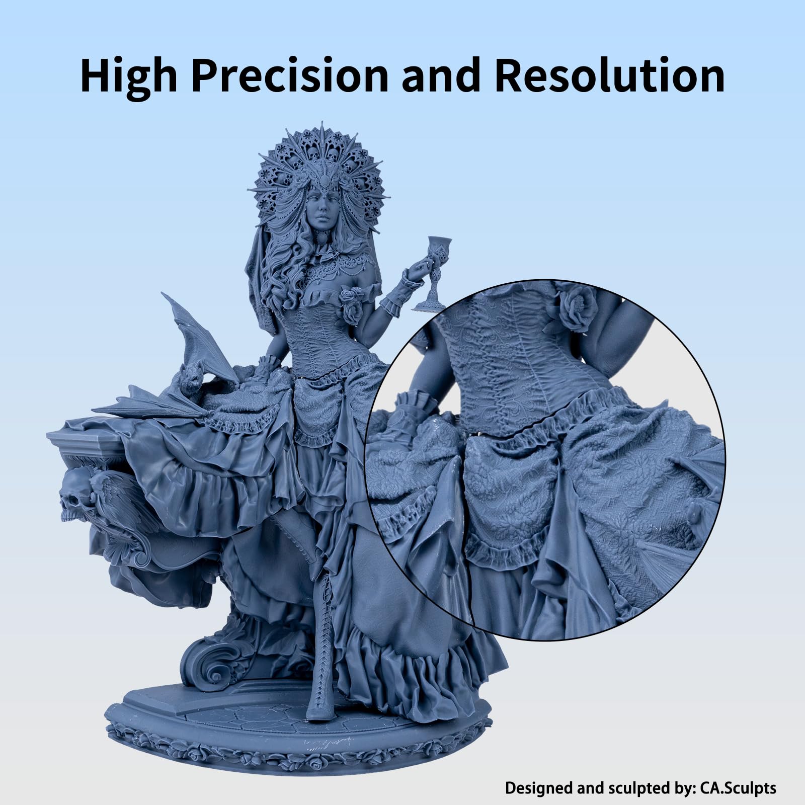 Siraya Tech Fast Abs Like Tough Navy Grey 3D Printer Resin, Enhanced Durability For 3D Printing, High Precision And Impact Resis