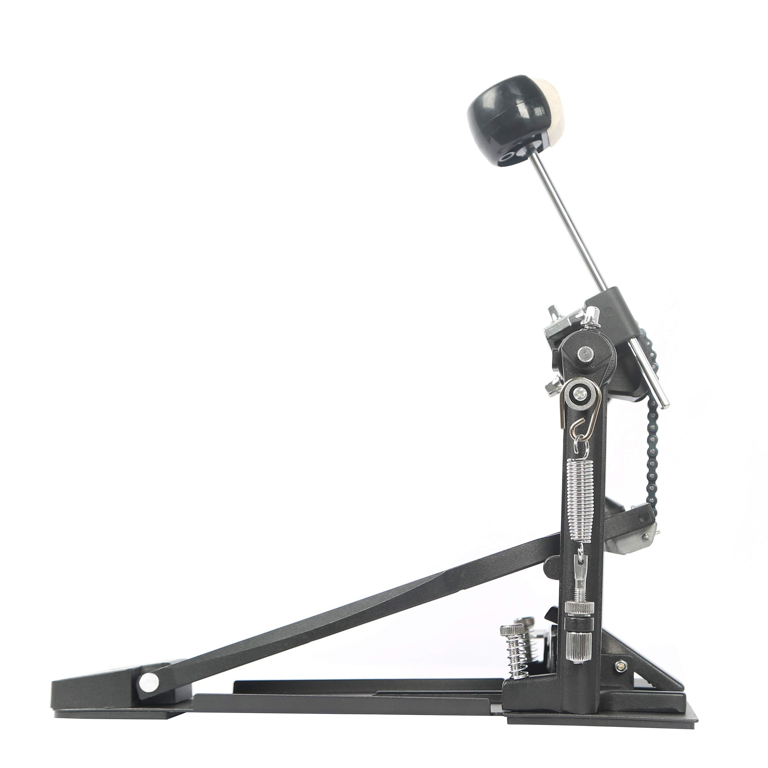 Drum Pedal,Janerock Bass Drum Pedal Double Chain Pedal Single Pedal Hammer Suitable For Drum Set And Electronic Drums