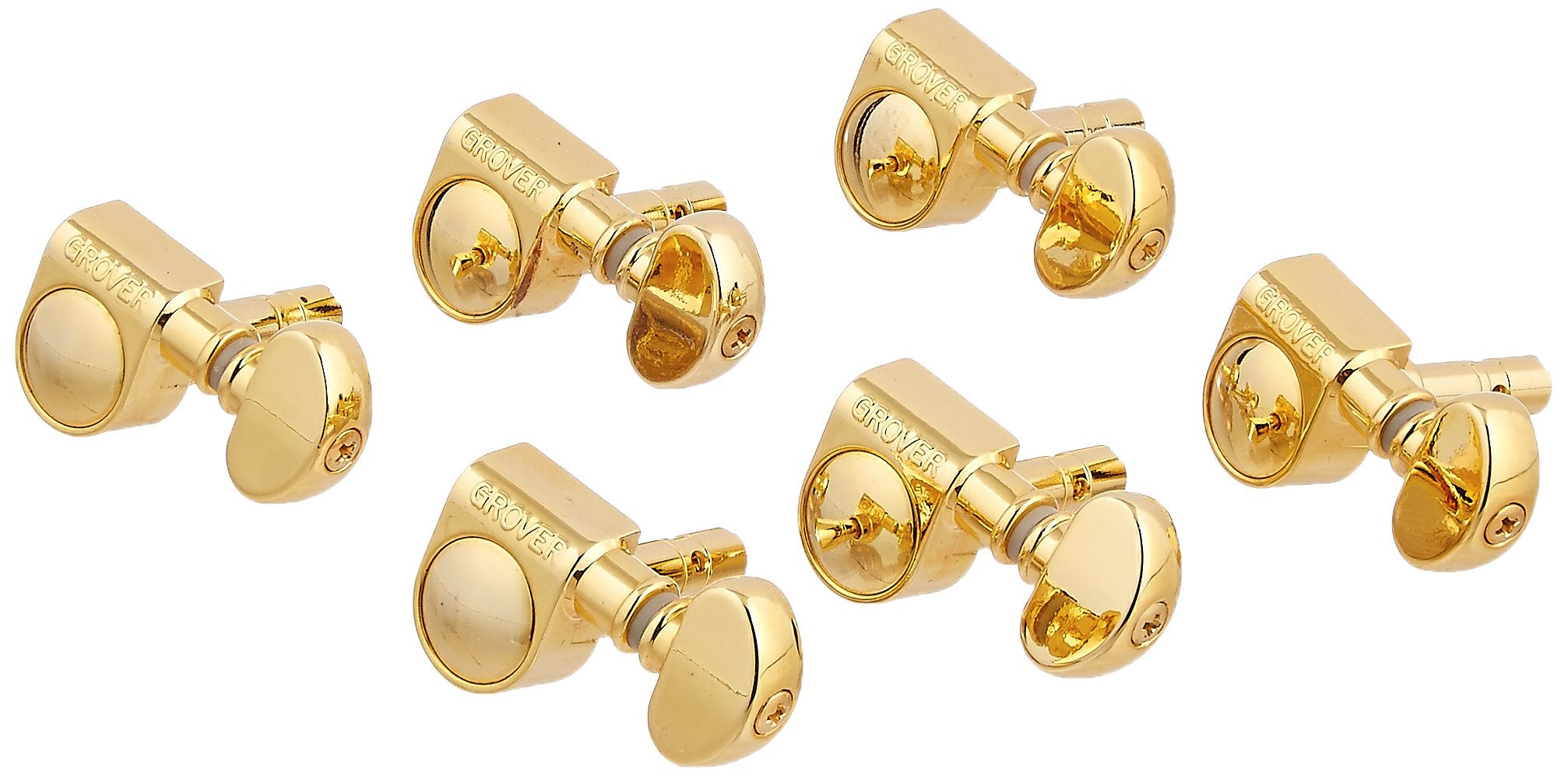 Grover 406G6 Mini Self Locking Rotomatic Tuner, 6 In Line, Gold