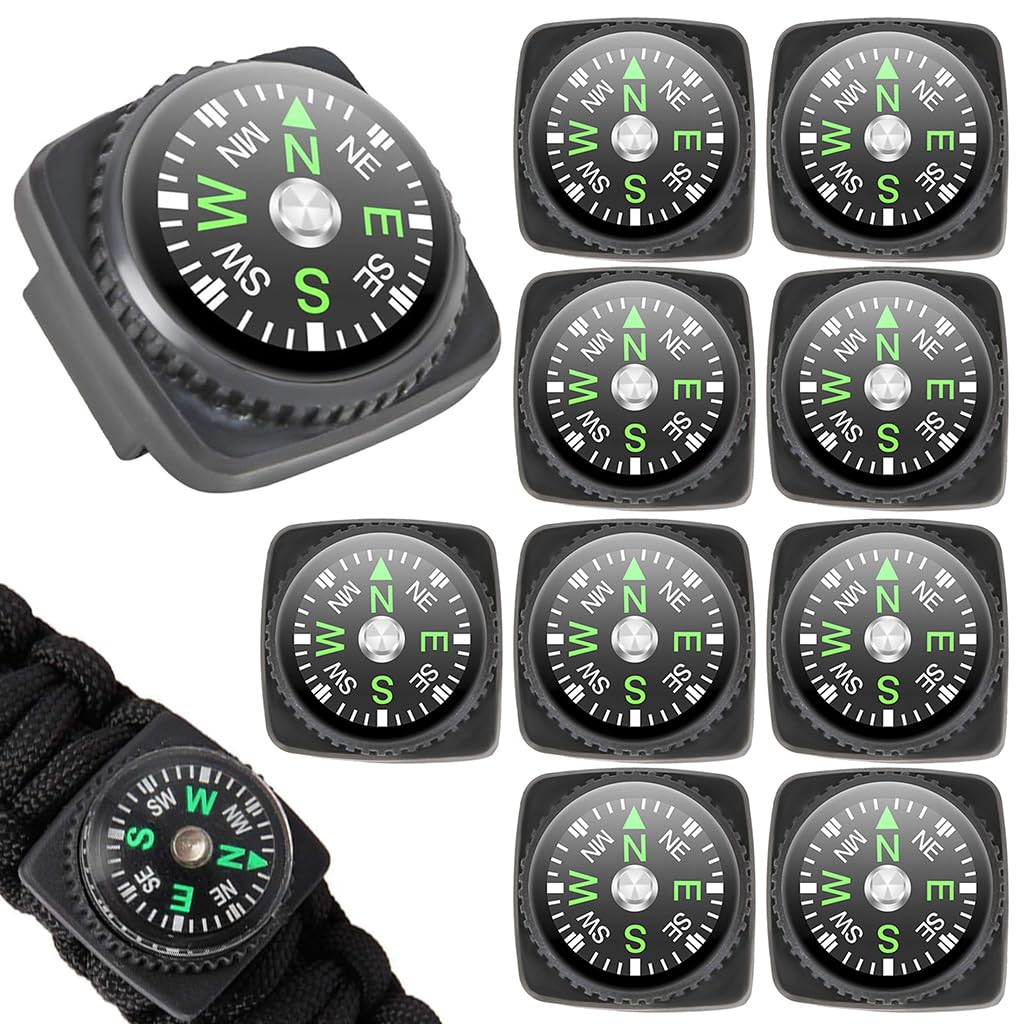 Proberos Wrist Compass with Base No Strap Wrist Compass Set Compatible with 21mm Strap, High Precison High Clearity Outdoor Comp