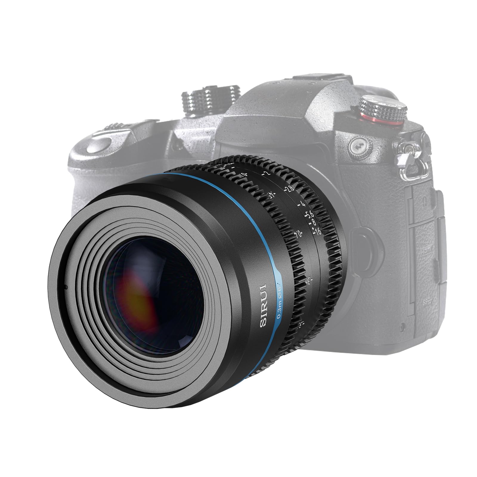 Sirui Night Walker 55Mm T1.2 S35 Cine Lens, Large Aperture Manual Focus Lens (Ms55M B, M4/3 Mount, Black)