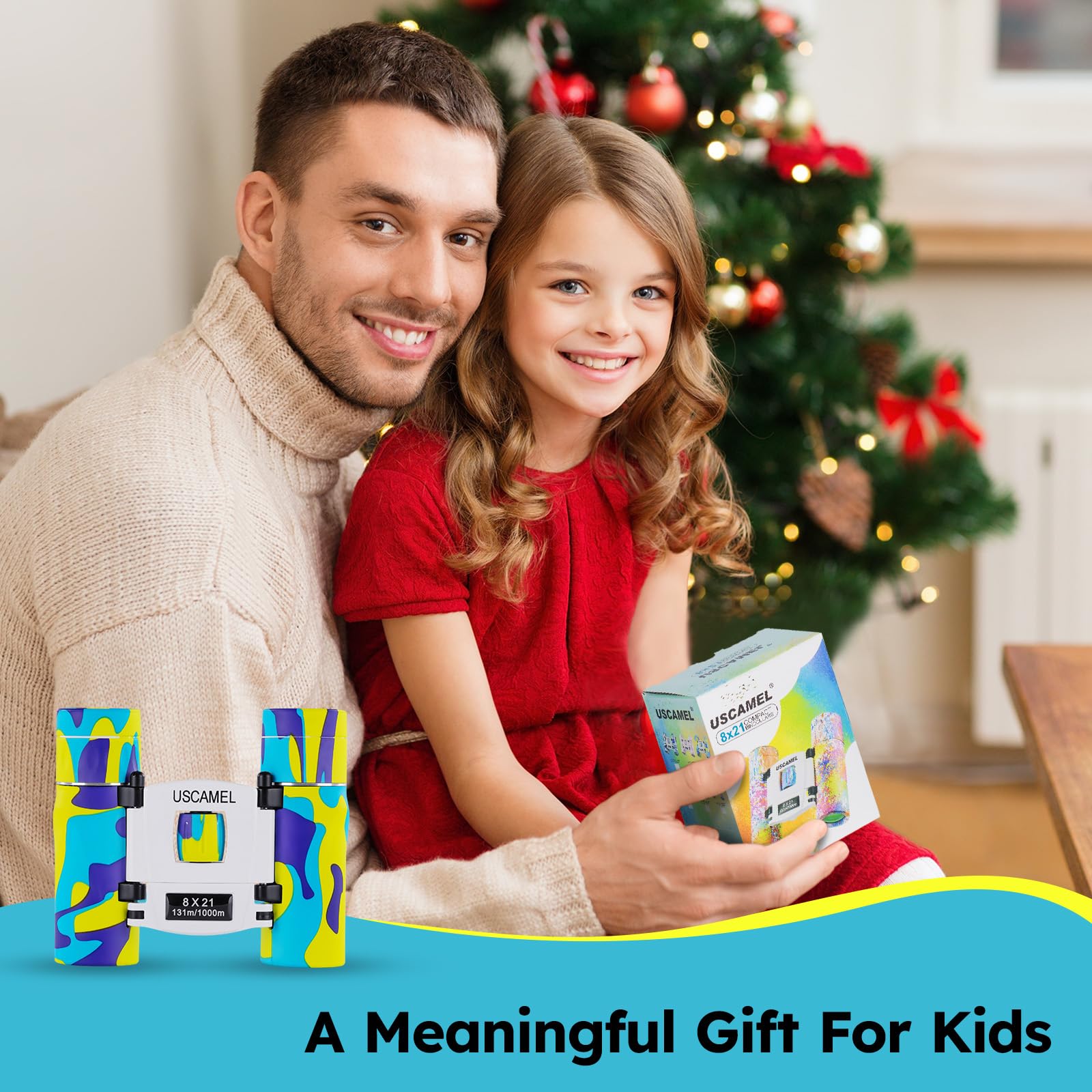 Uscamel Binoculars, Compact Binoculars For Kids And Adults, 8  21 Binoculars   Ideal For Bird Watching, Travel, And Hunting   En