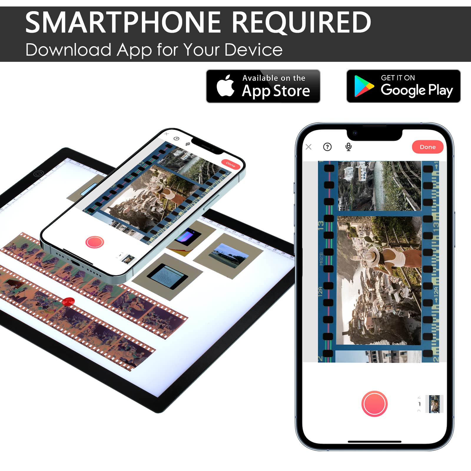 Slide Viewer Light Pad For Slides And Film Negative Scanning, Ultra Thin A4 Size Magnetic Backlight With 3 Brightness Levels, Us