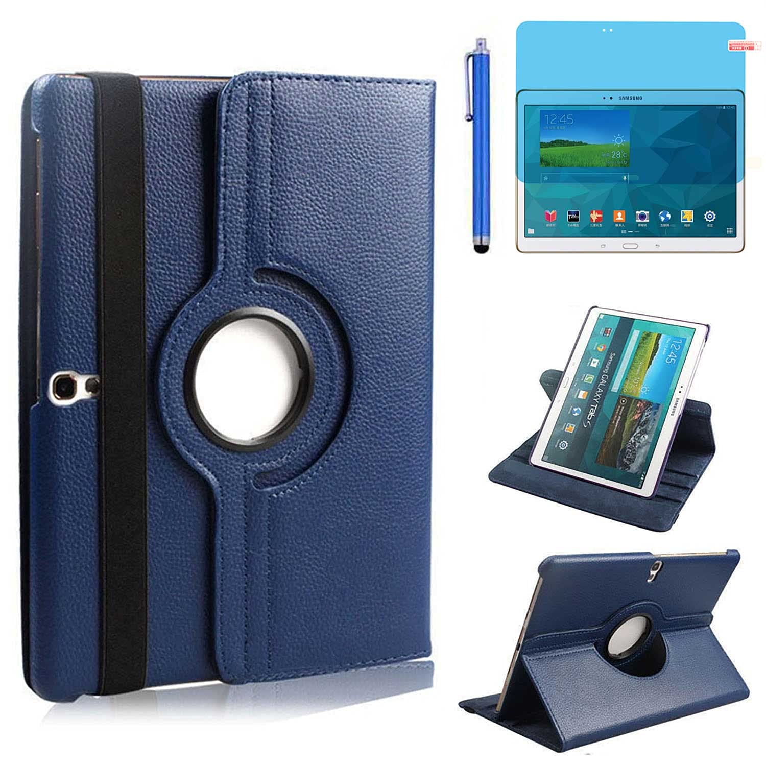 Case For Samsung Galaxy Tab S 10.5 Inch 2014 (Sm T800 T801 T805 T807)   360 Degree Rotating Stand Case Smart Protective Cover,Wi