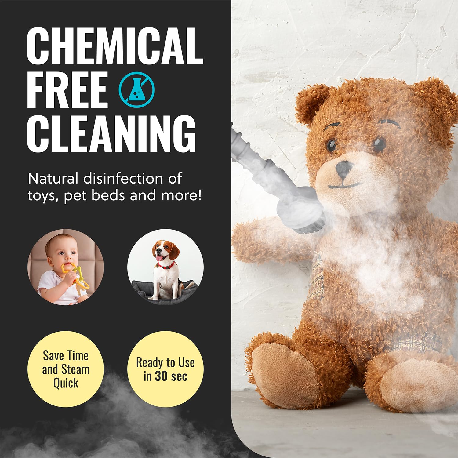 Pursteam 10-In-1 Steam Mop, Floor Steamer With Detachable Handheld Steam Cleaner For Tile, Hardwood Floors