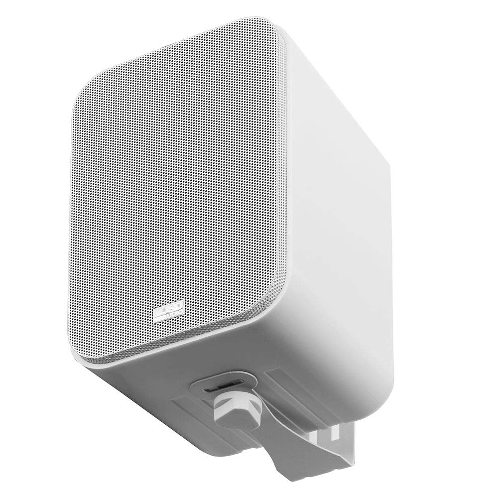 OSD 4' Outdoor Patio Speaker Pair 80W, IP54 Weather Resistant, Aluminum White AP450