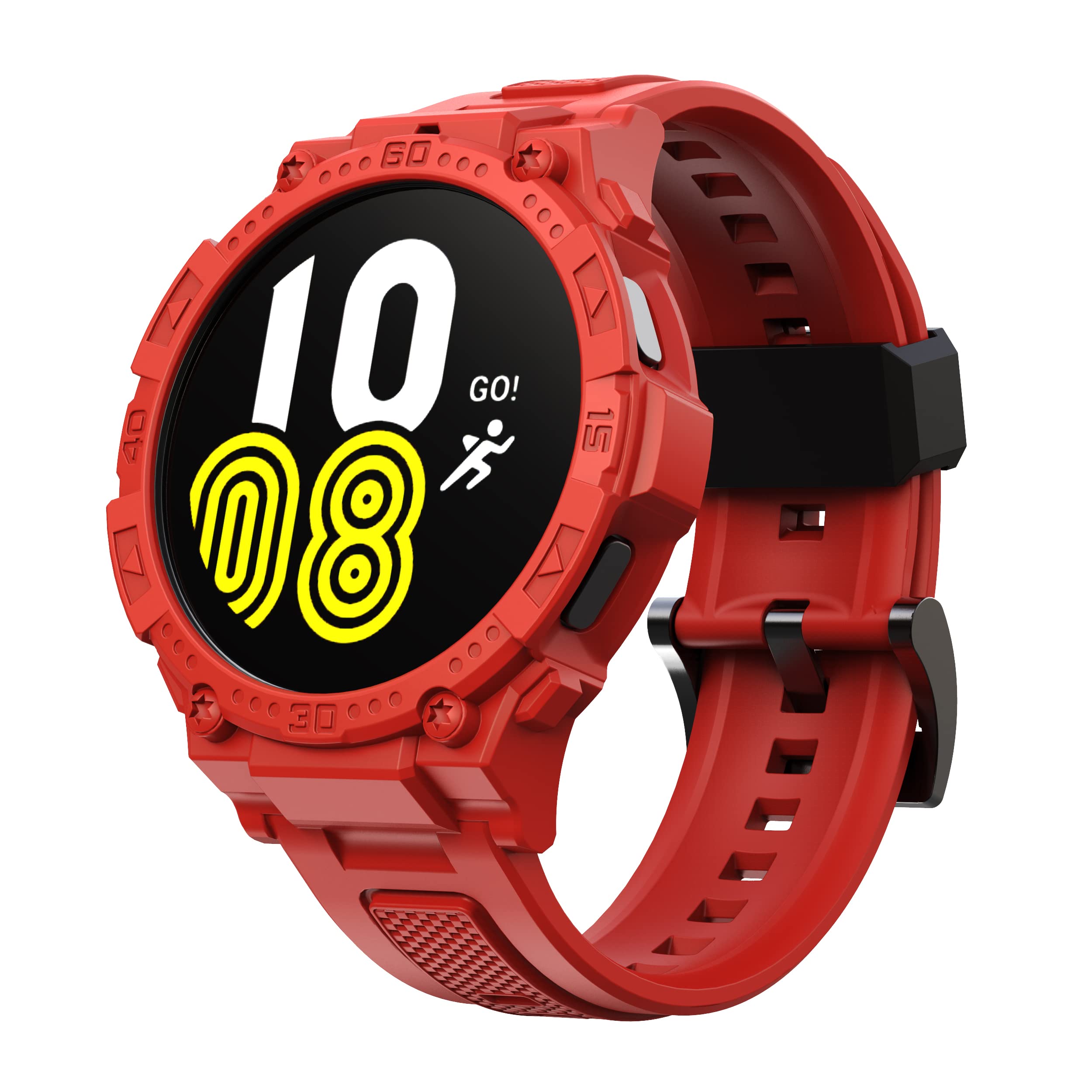 Gelishi Compatible With Galaxy Watch 5, Galaxy Watch 4 Band With Case 40Mm Men Women, Rugged Protective Band Quick Release Sport