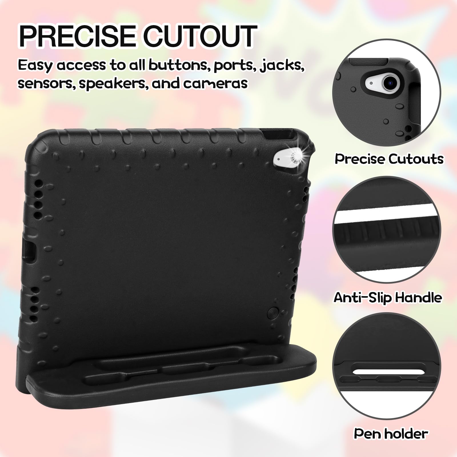 Billisgova Case For Ipad 10Th Generation 10.9 Inch 2022 Super Protection Kids Ipad 10Th Gen Case With Pencil Holder Practical Ha