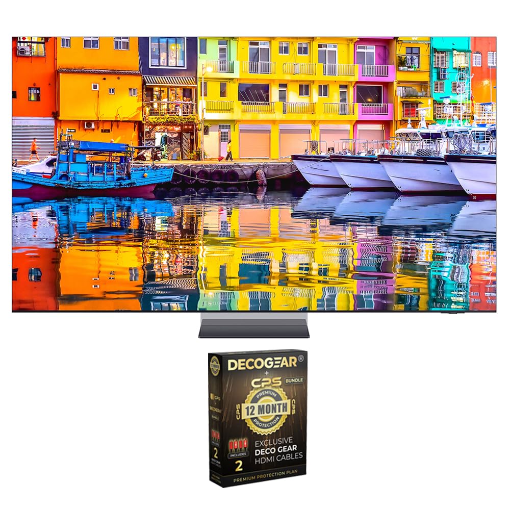 Samsung Qn85Qn900D 85 Inch Neo Qled 8K Smart Tv (2024) Bundle With Deco Gear 2X 4K Hdmi 2.0 Cable W/Pure Copper Conductors & Cps