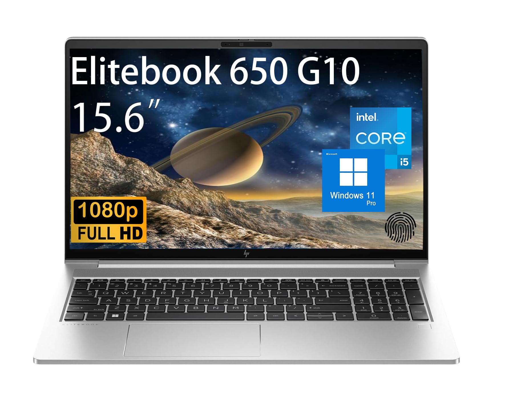 Hp Elitebook 650 G10 15.6'' Laptop, Fhd, Intel Core I5-1335U (10 Core, Up To 4.6Ghz), 32Gb Ram, 1Tb Ssd, Windows 11 Pro, Wifi 6E