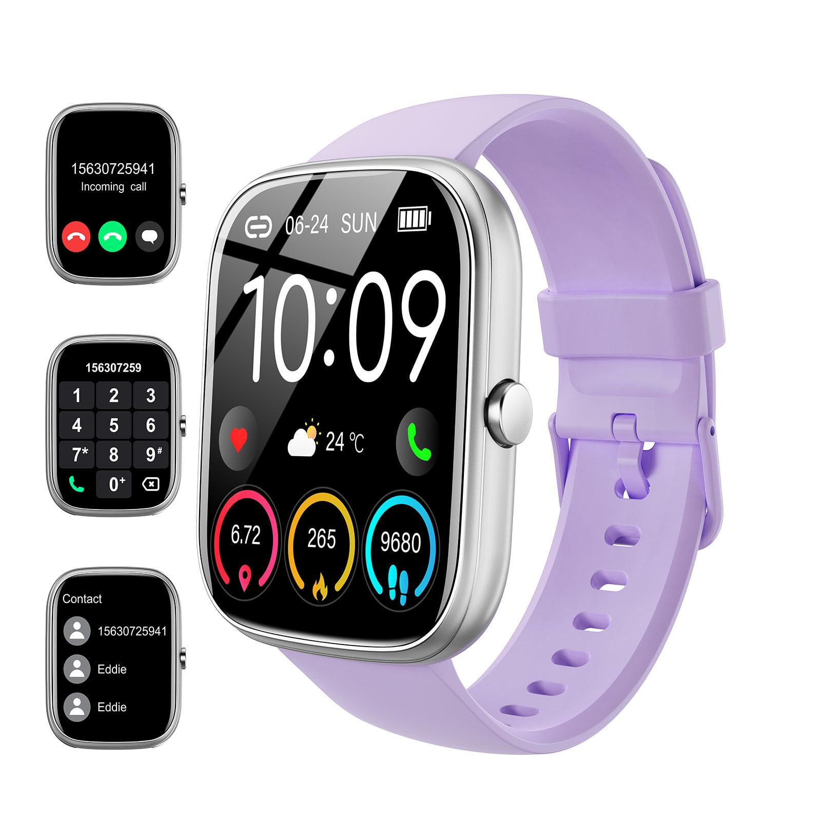 Smart Watch For Men Women (Answer/Make Call), 1.91''Hd Smartwatch Fitness Activity Tracker, 110+ Sports Ip68 Waterproof, Heart R