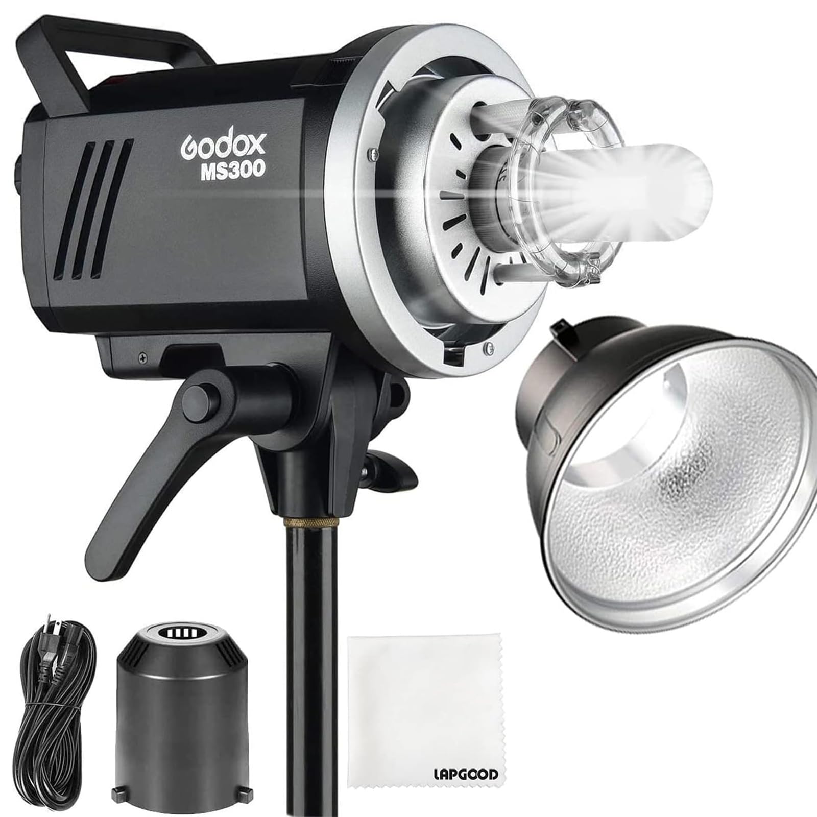 Godox Ms300 Compact Studio Flash 300W 2.4G Wireless Monolight With 150W Modeling Lamp,Outstanding Power Output Stability,Anti Pr