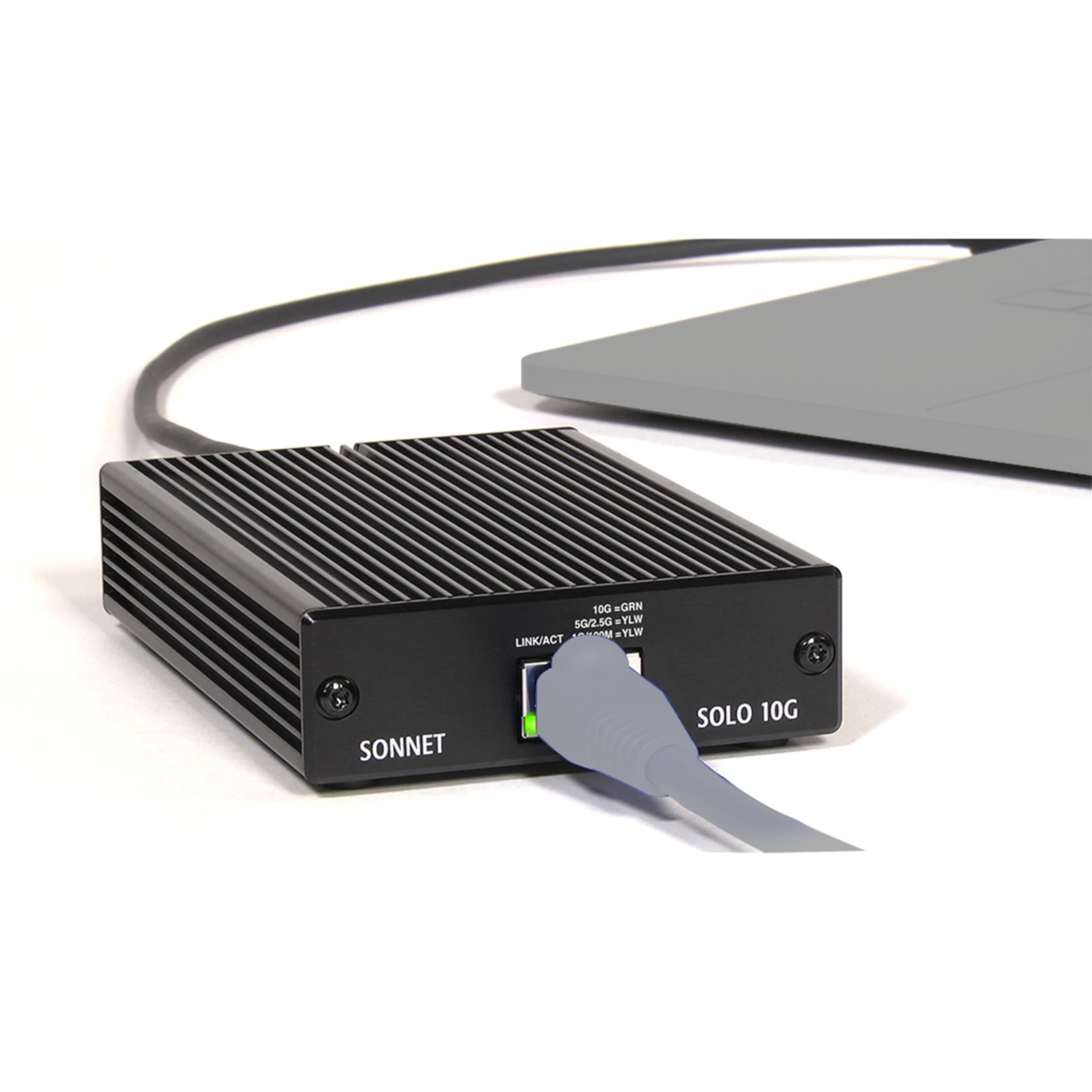 Sonnet Technologies Solo 10G Thunderbolt 3 To 10Gbase-T Ethernet Fanless Adapter (Solo10G-Tb3)