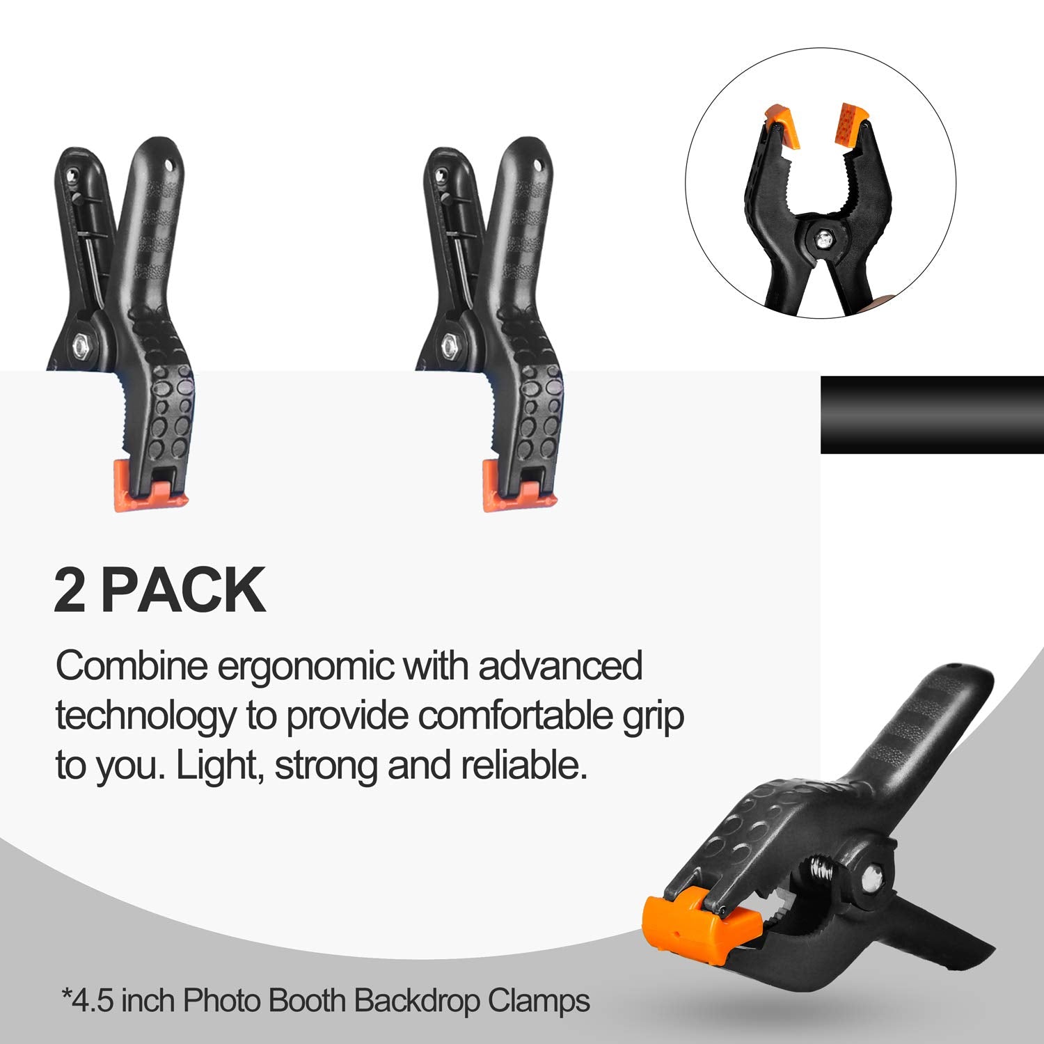 Emart T Shape Backdrop Stand, 3X6.5Ft Adjustable Green Screen Photo Background Holder, Portable Small Back Drop Support Kit For