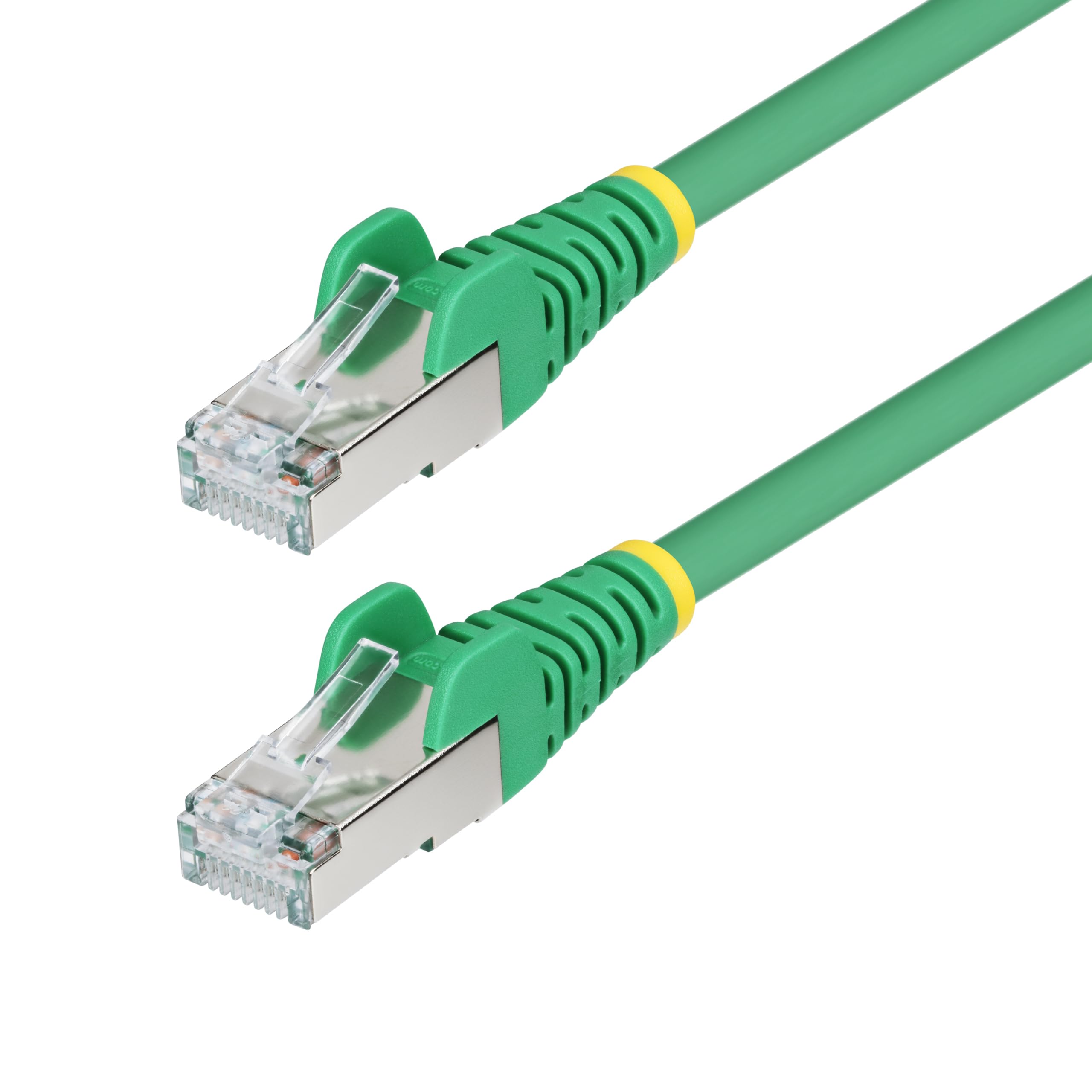 50Ft Green Cat6A Ethernet Cable, Snagless Rj45, 10G, 100W Poe, S/Ftp, Lszh, 27Aw