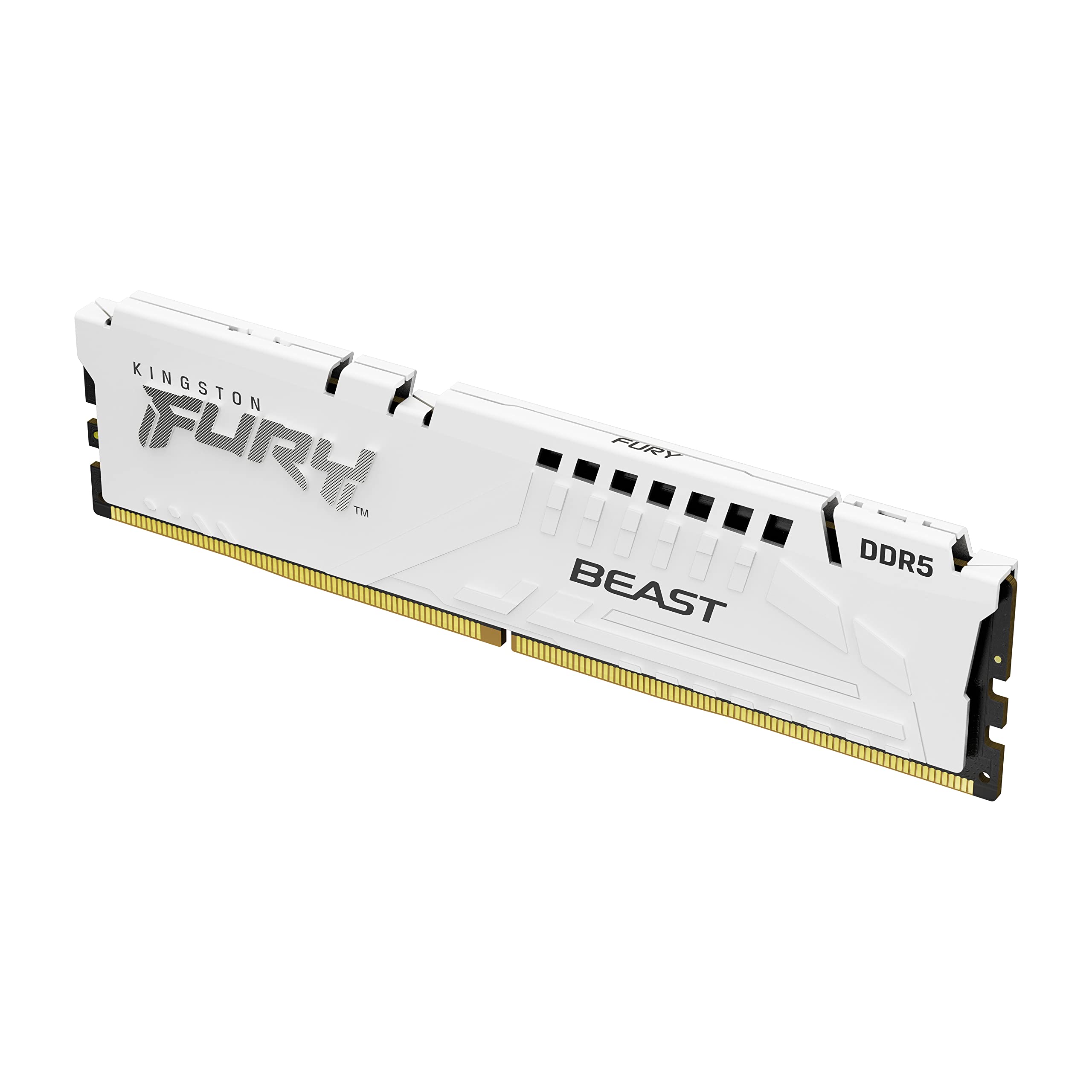 Kingston Fury Beast White 128Gb (4X32Gb) 5200Mt/S Cl40 Ddr5 Xmp Dimm | Overclocking | Plug N Play | Intel Xmp 3.0 | Kit Of 4 | K