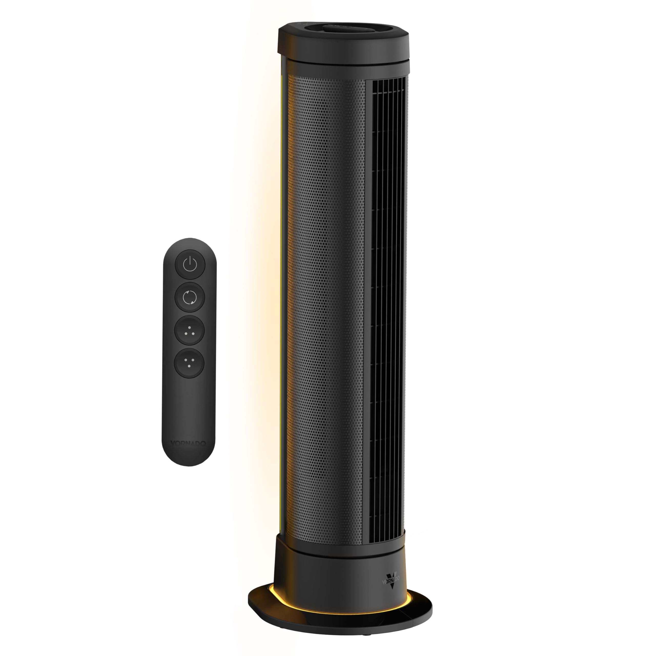 Vornado ARA Oscillating Tower Fan with Ambient Light and Remote, 40 Inch, Quiet Powerful Standing Fan, 5 Speeds, Touch Control,