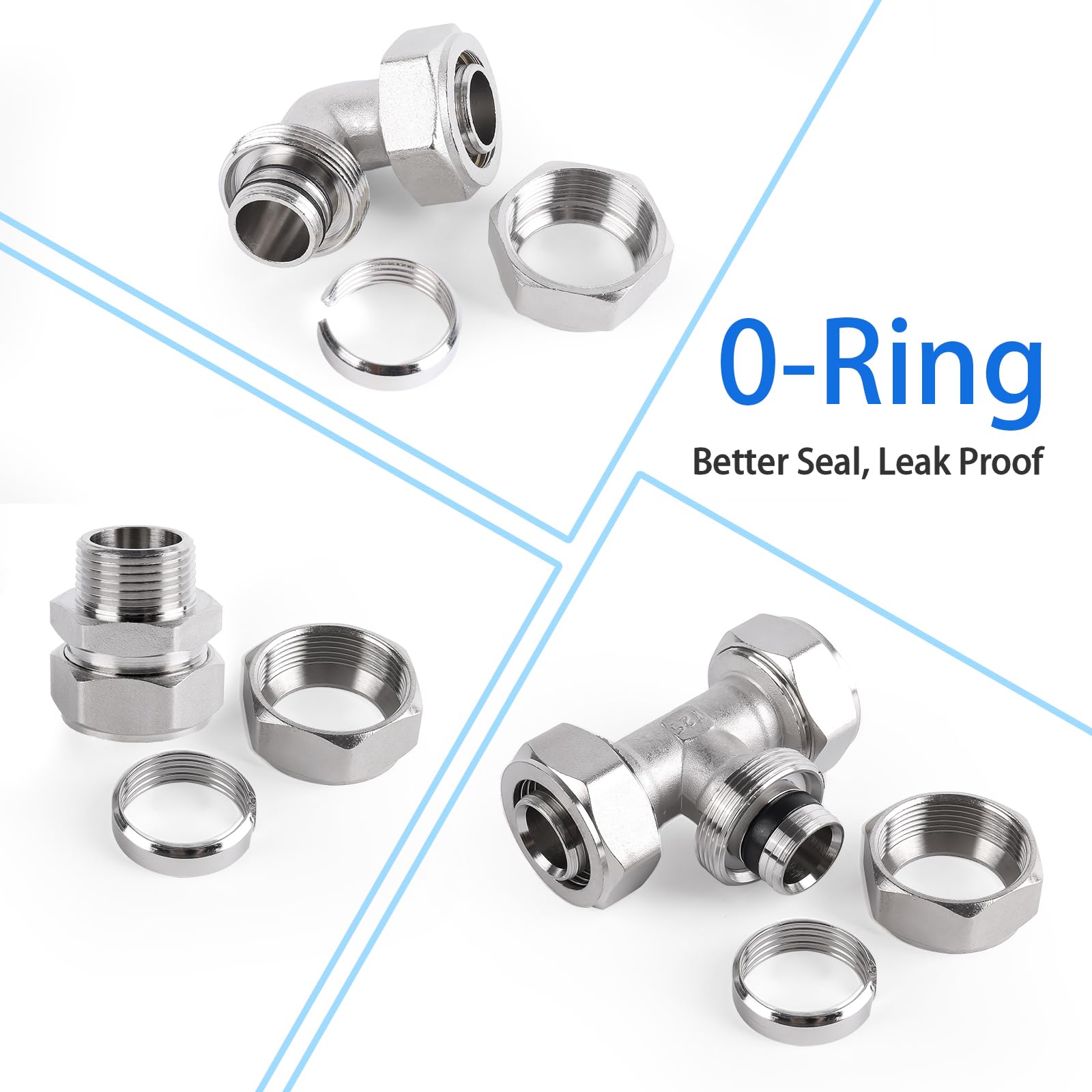 Shop Air Line Kit Compressed Air Piping System 1/2''  150'&260' Hdpe Air Tubing Air Compressor Accessories