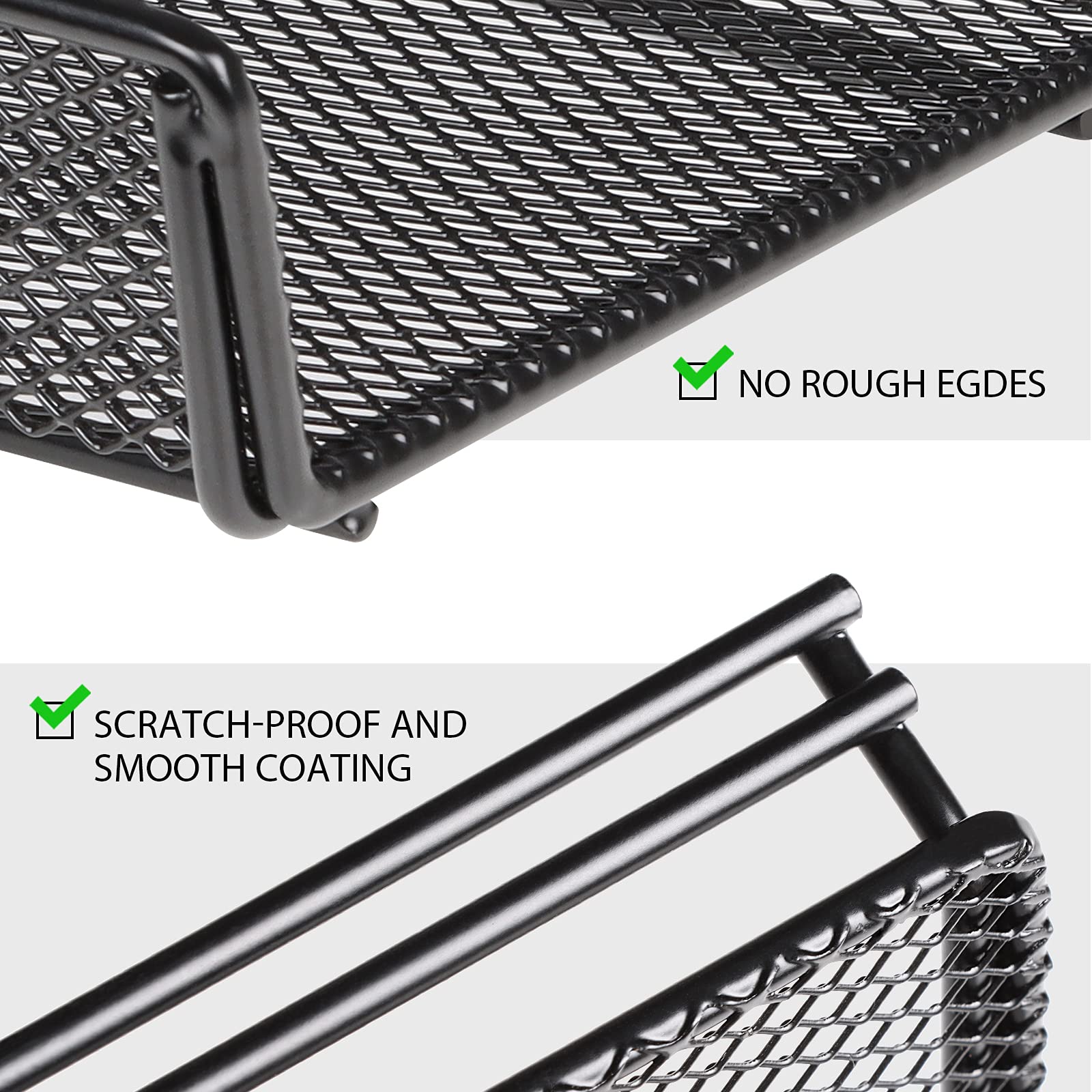 Univivi No Drill Under Desk Cable Management Tray, 36'' Cord Organizer For Desk, Clamp/Screw Mount Desk Cable Management, Premiu