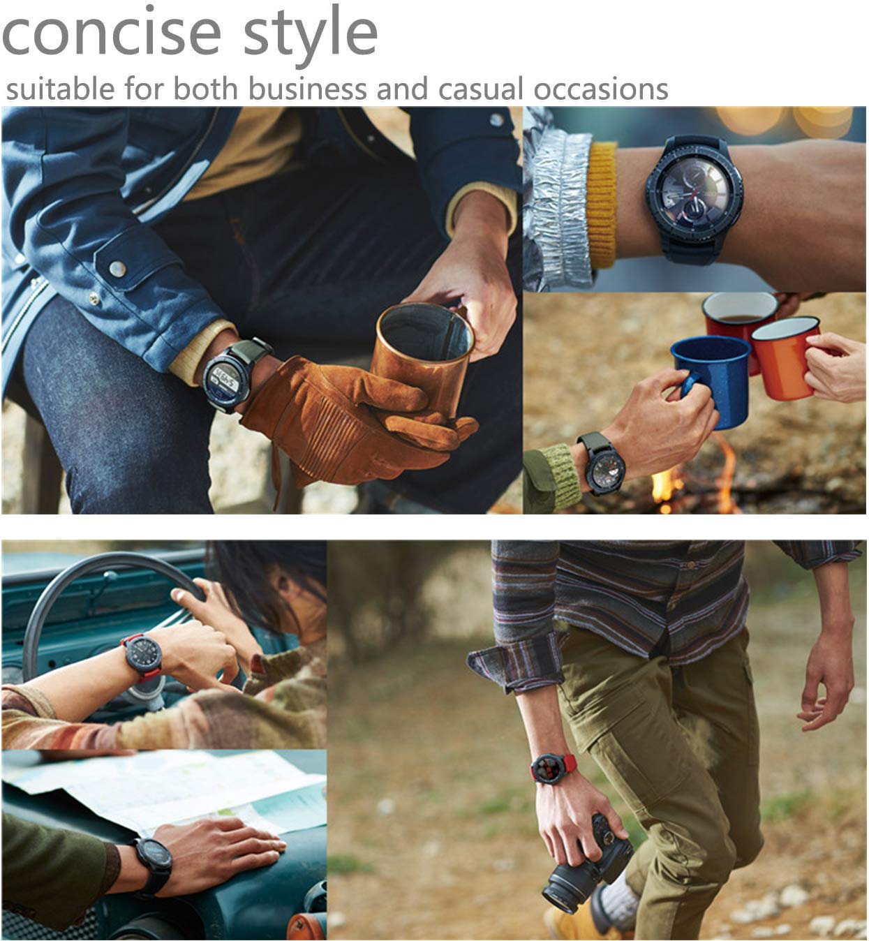 Bands For Samsung Gear S3 Frontier/Classic Watch Silicone Bracelet, Sports Silicone Band Strap Replacement Wristband For Samsung