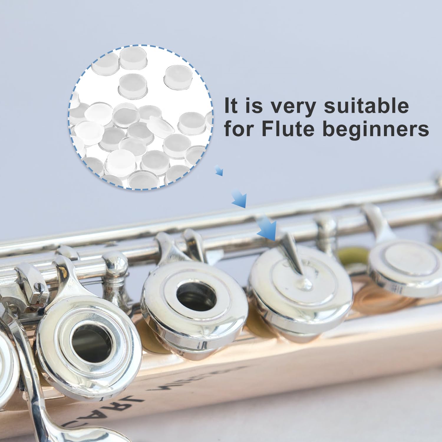 26 Pieces Silicone Flute Plug, Flute Key Cover, 8 Mm Flute Hole Plug Soft Flute Key Cover For Most Brand Flute
