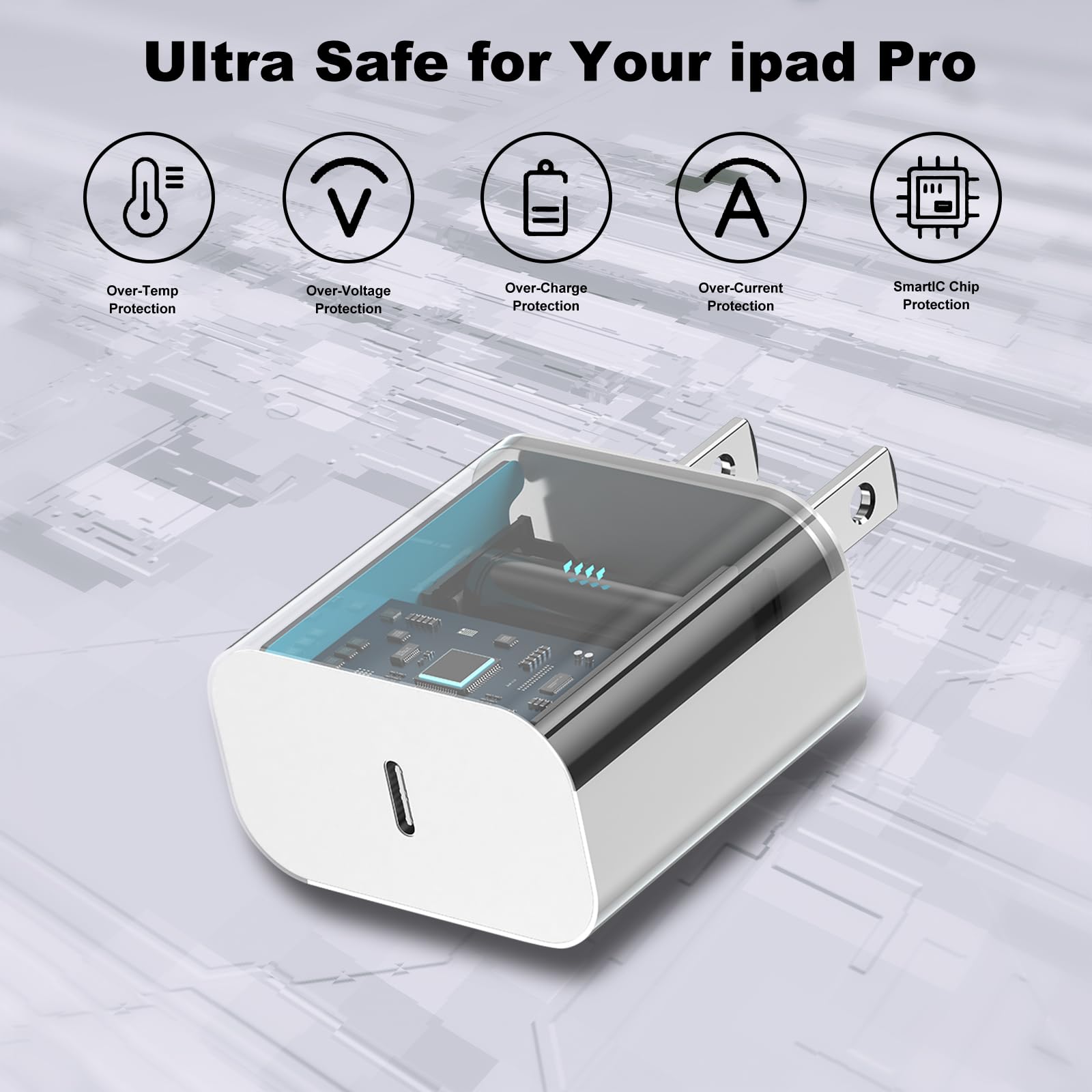 Iphone 16 15 Charger Fast Charging,20W Apple Ipad Usb C Fast Charger,2Pack 6Ft Usb C Wall Charger Block For Iphone 16/16 Pro/16