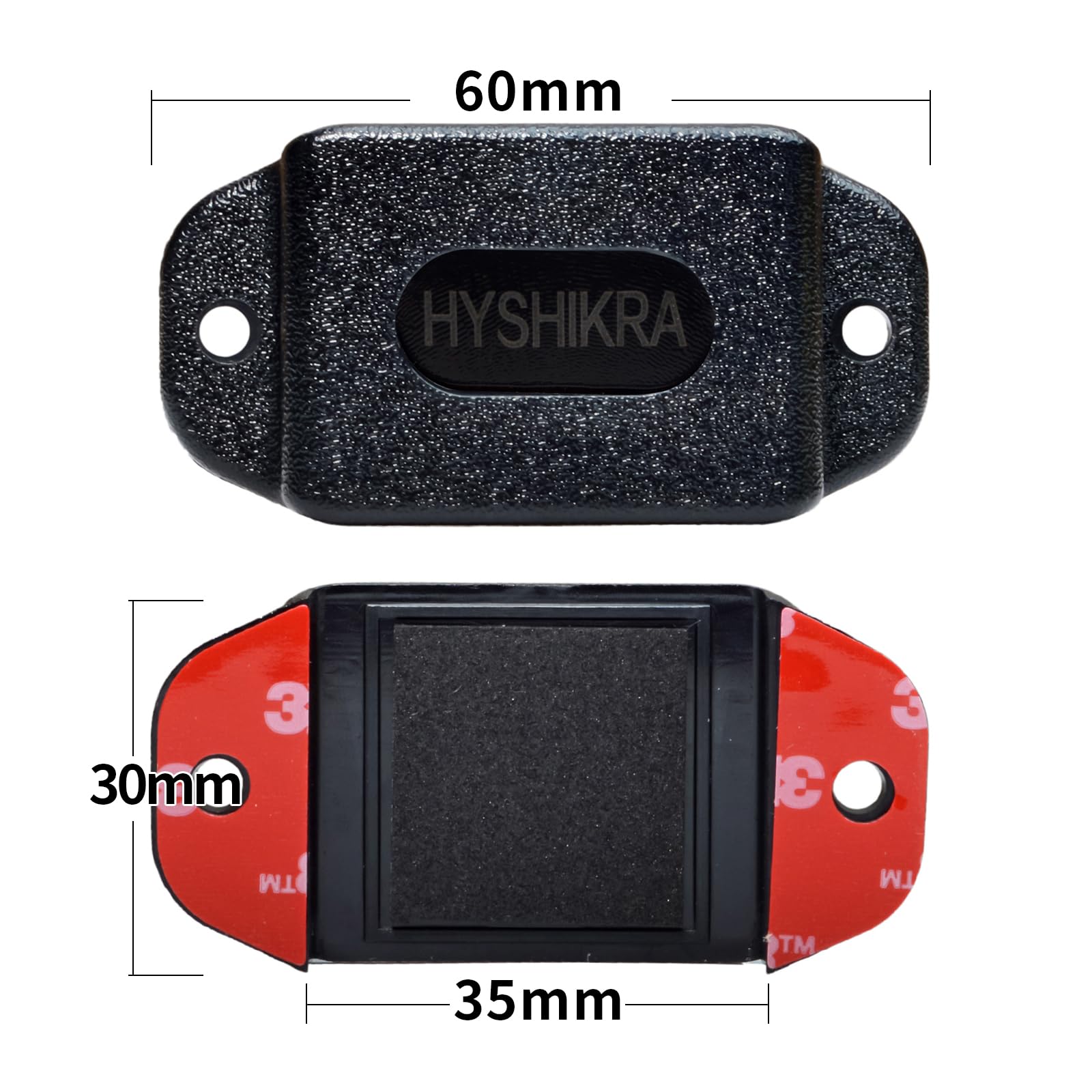 Hyshikra Universal Ham Radio Hanger Holder Mount With Adhesive Back, Pre Drill Holes With Self Tapping Screw For Baofeng Midland