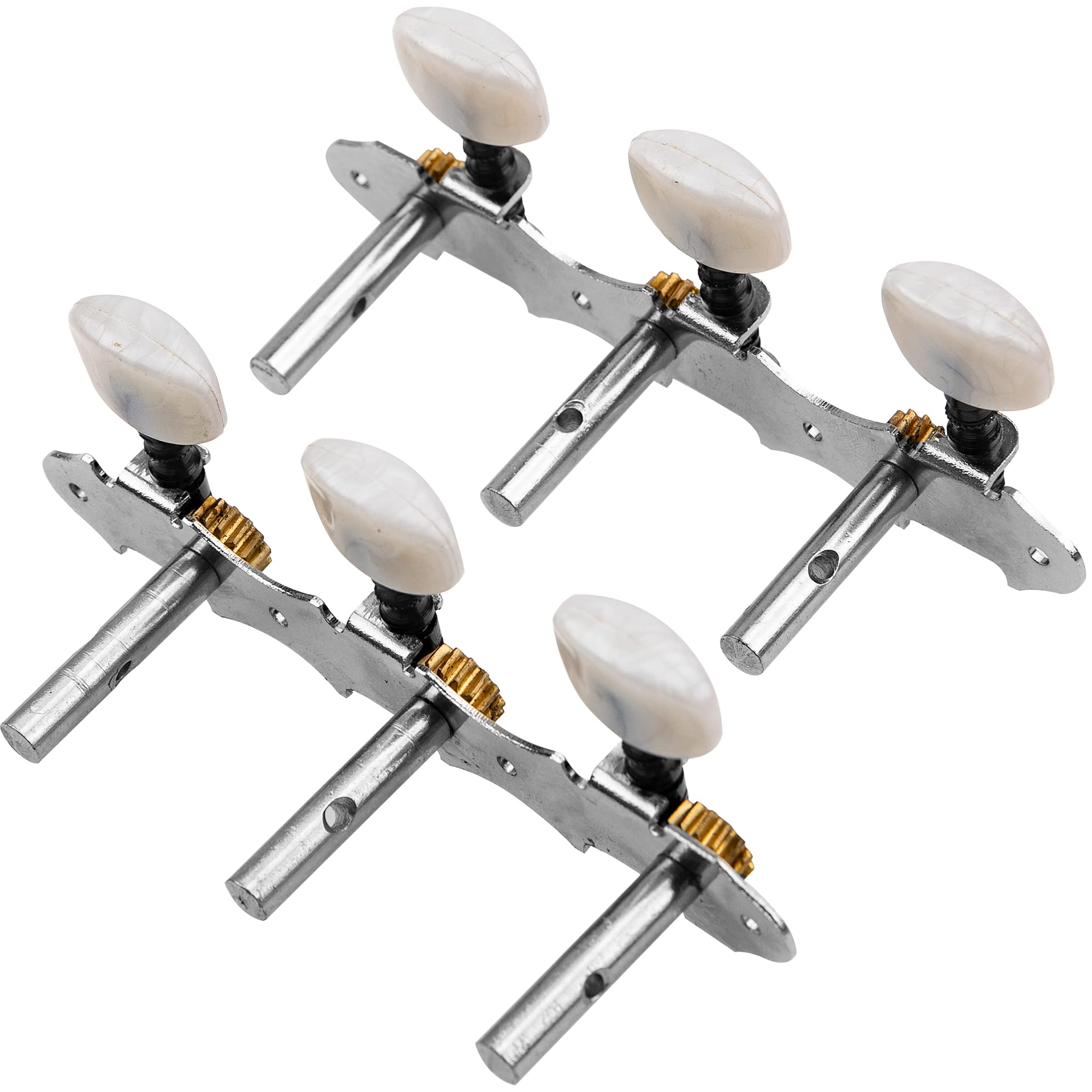 Yootones Classical Guitar String Tuning Peg Tuners Machine Heads Tuning Keys Pegs 3L3R 1:14 Compatible With Classical Guitar