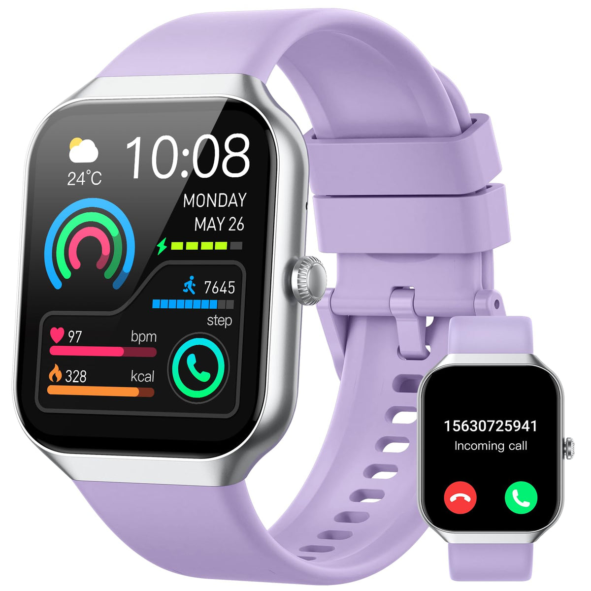 Smart Watch For Women (Answer/Make Call), 1.96 '' Hd Smartwatch With Heart Rate/Sleep Monitor/Pedometer/Calories, 113+ Sports Fi