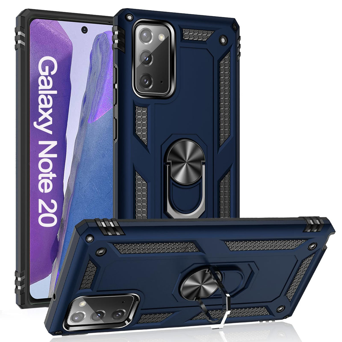 Note 20 Case For Samsung Note 20 Case,Galaxy Note 20 Case, [ Military Grade ] Protective 20 Note Case With Magnetic Car Mount Ri