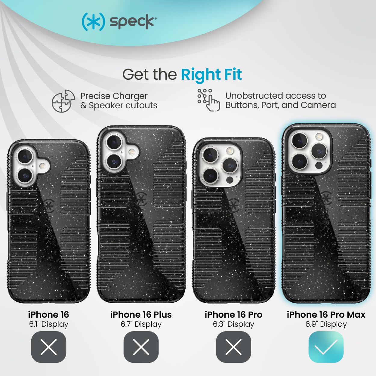 Speck Iphone 16 Pro Max Case   Iphone 16 Pro Max Case For Women, And Men   Candyshell Grip Case Iphone 16 Pro Max Phone Case Sli