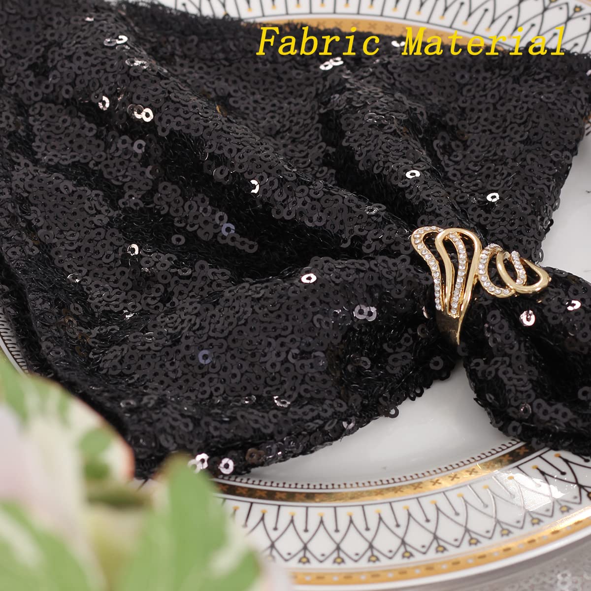 Partydelight Black Sequin Backdrop, Photography Curtain Special Events, Party 6Ftx7 Ft