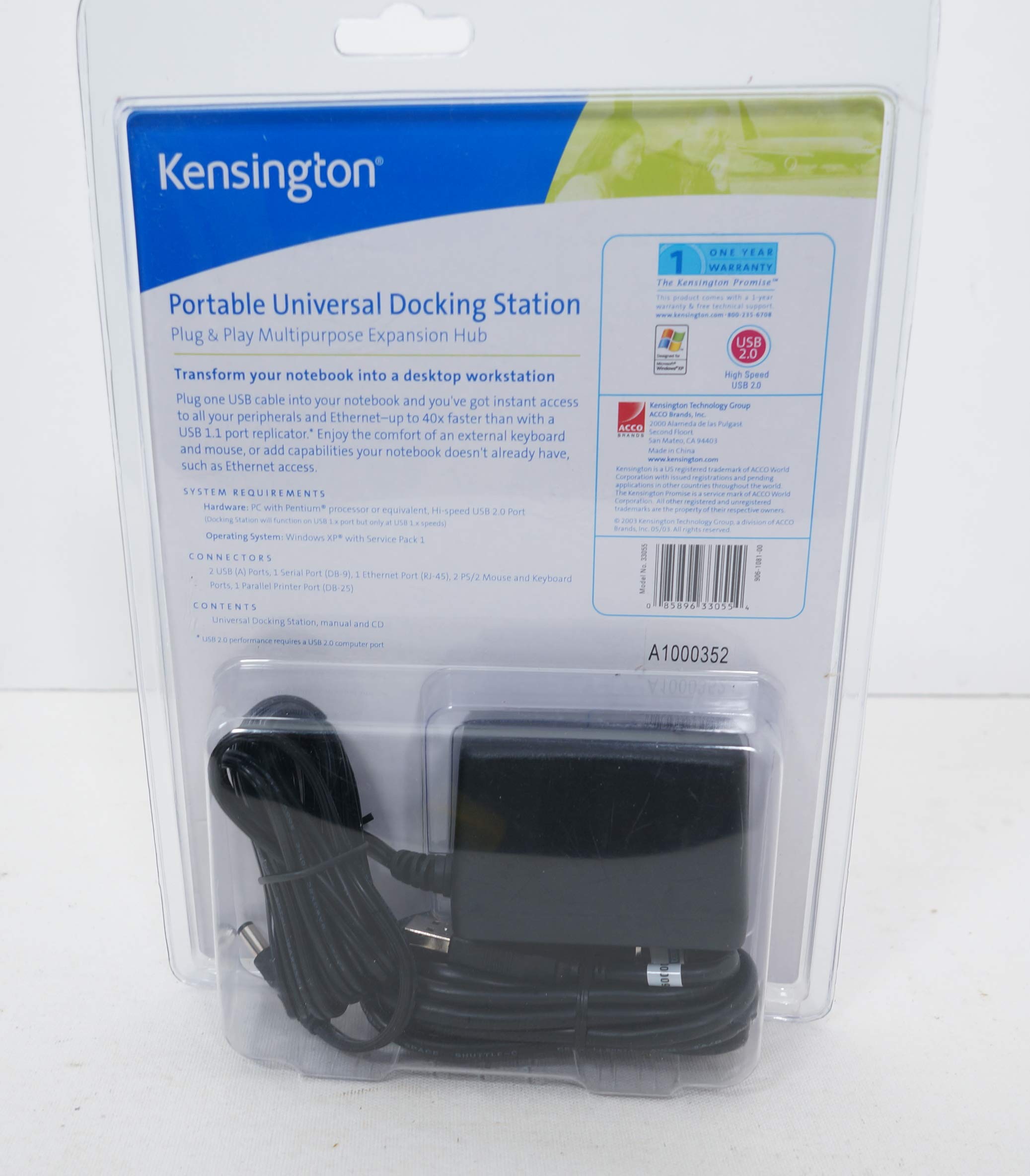 Kensington 33055 Portable Universal Docking Station (Pc)