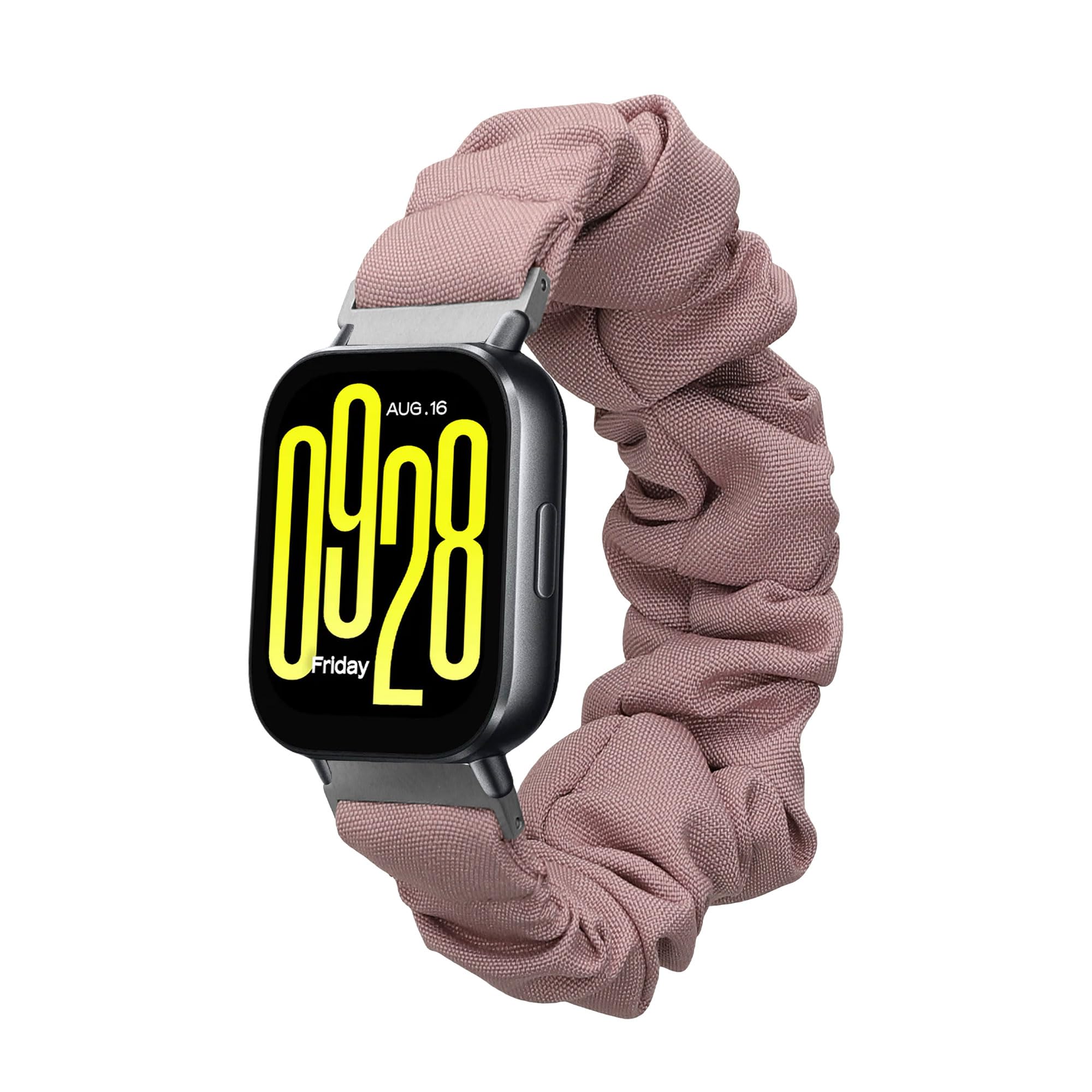 kwmobile Watch Strap Compatible with Xiaomi Redmi Watch 5 Active/Watch 5 Lite - Lavender Scrunchie Watch Band - 5.5-7.5 inches (