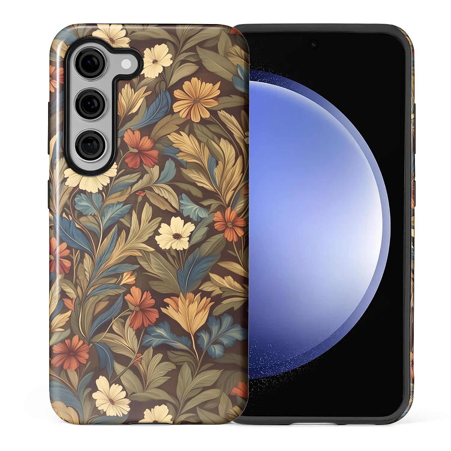 Flivro Case for Samsung Galaxy S24 FE,Anti-Scratch Full-Body Cover Shockproof Slim Design Case,PC Hard Shell & Silicone Inner Bu