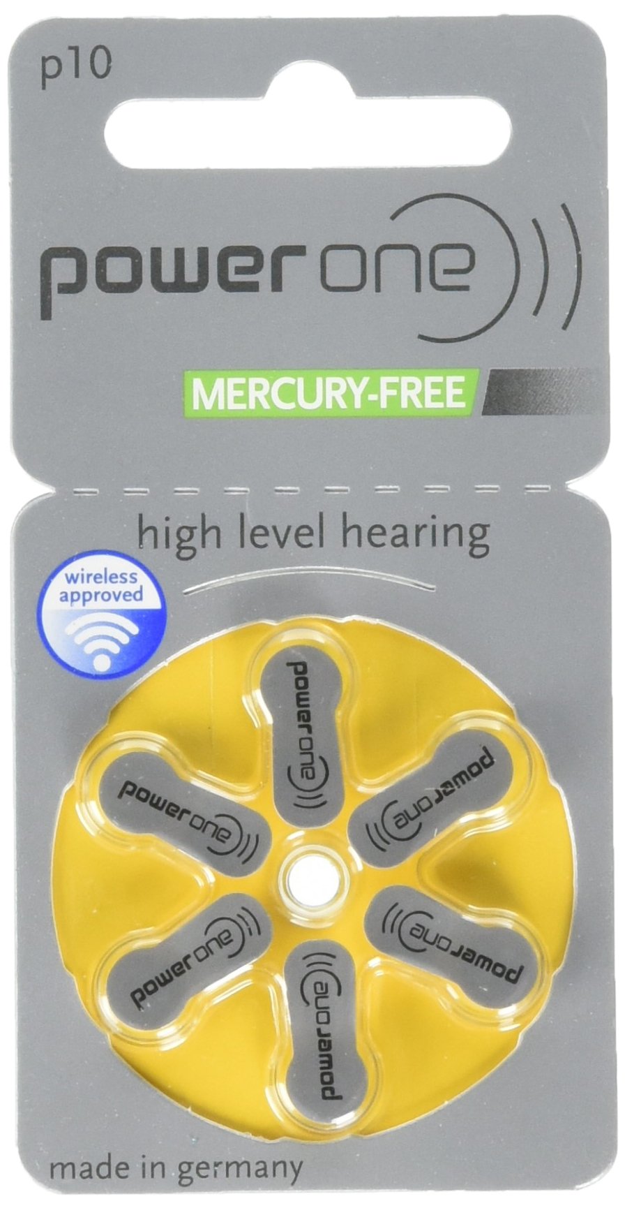 Hearing Aid Battery Powerone Size 10 Made In Germany Genuine Pack