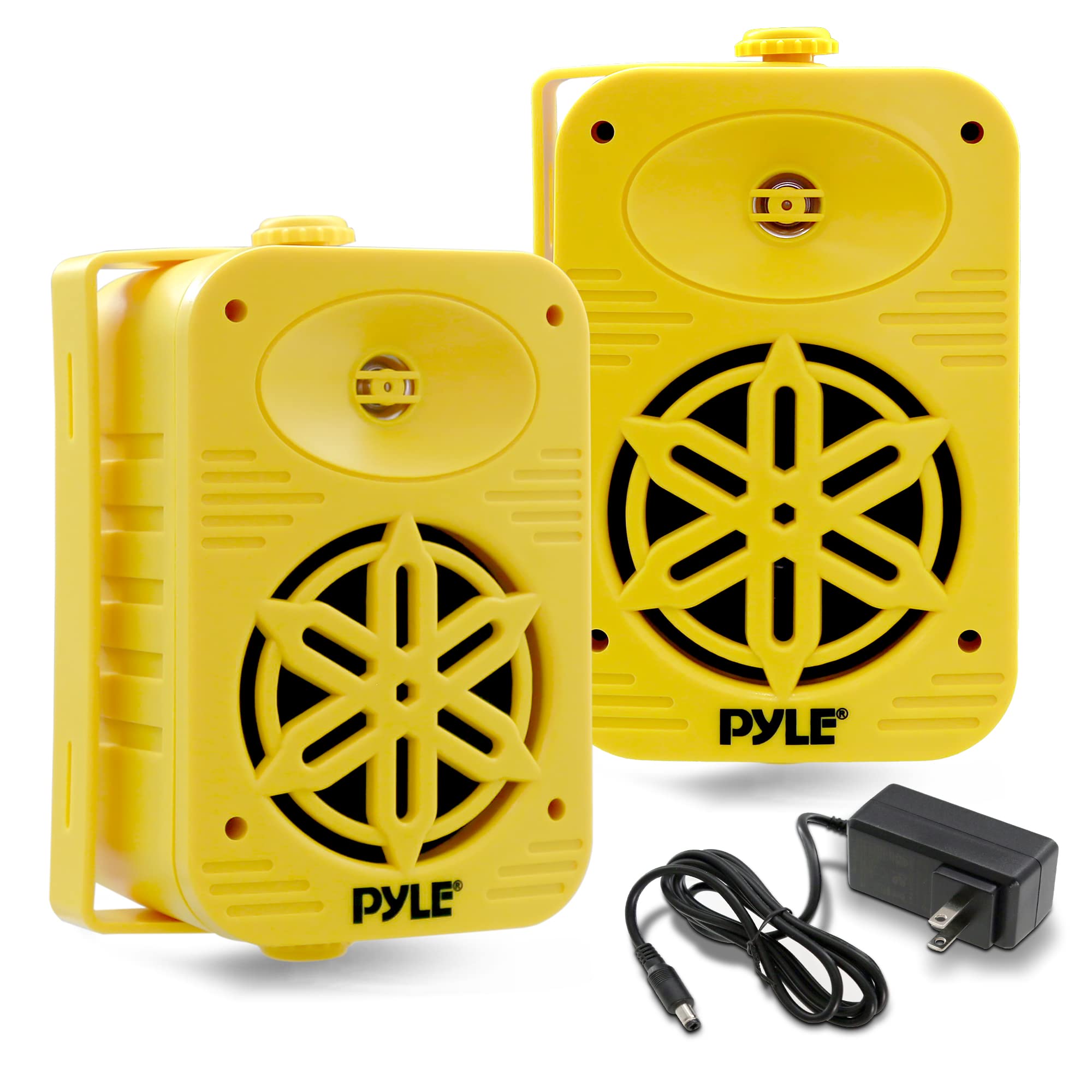 PyleUsa Bluetooth Indoor Outdoor Speakers Pair-500Watt Dual Waterproof 5.25 2-Way Full Range Speaker System w/ 1/2High Complianc