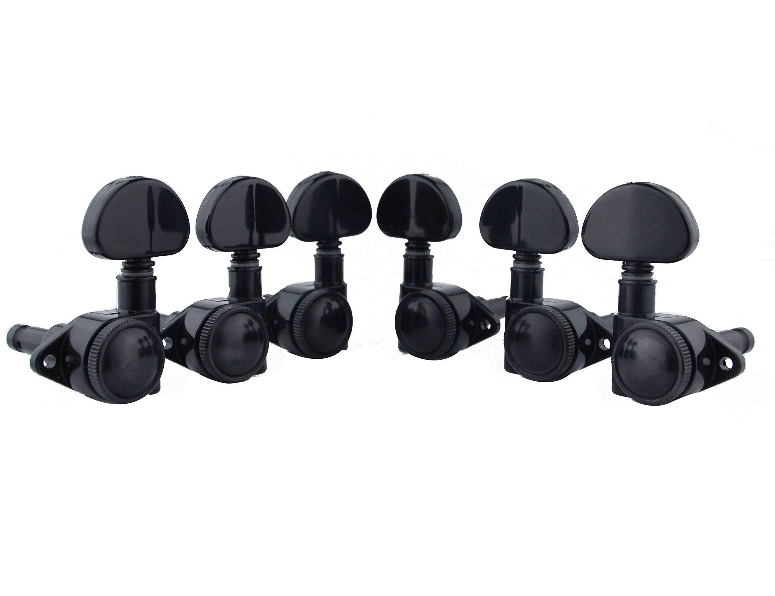 Guyker Guitar Locking Tuners (3L + 3R)   1:21 High End Roto Grip Rotomatic Lock String Tuning Key Pegs Machine Head With Big Han