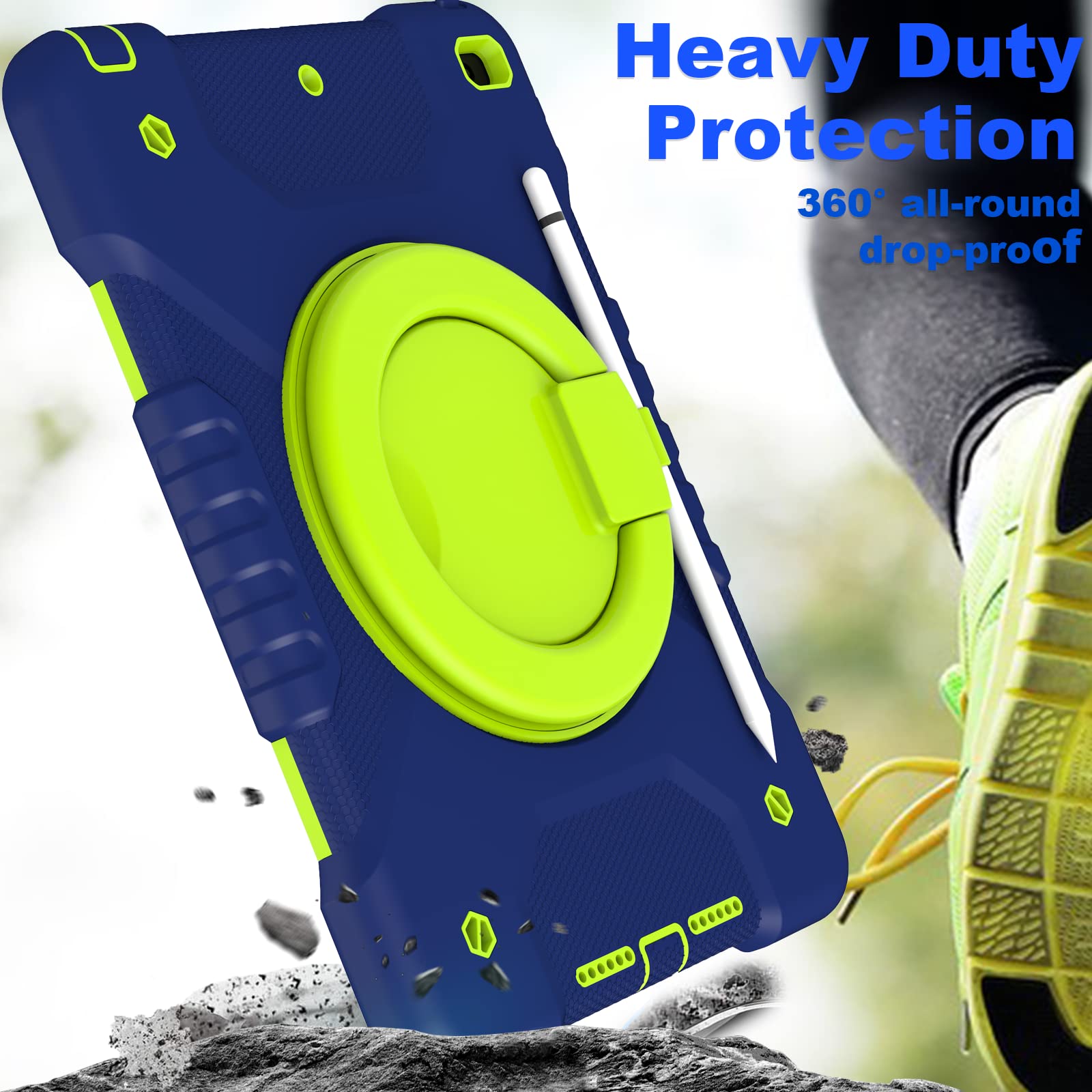 Ipad 9Th Generation Case 10.2 Inch Ipad Case For Kids, Ipad Case 10.2 Inch 8Th/7Th Generatioan Kids Case With Pencil Holder 2021