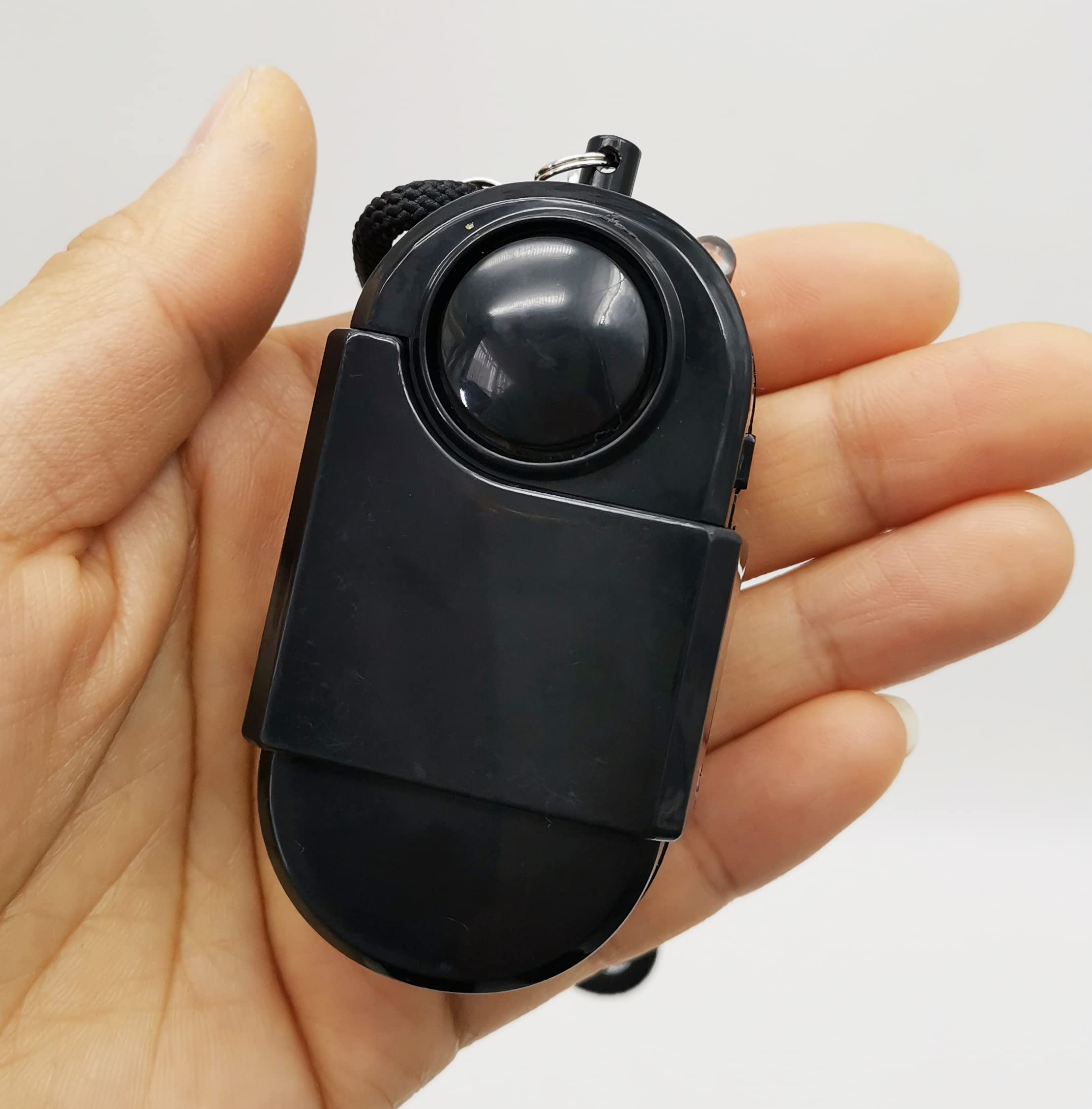 Hitbeat 2 Packs 120Db Portable Mini Motion Detector Alarm Siren With Keychain & Led Light & Battery, Home Hotel Door Room Securi