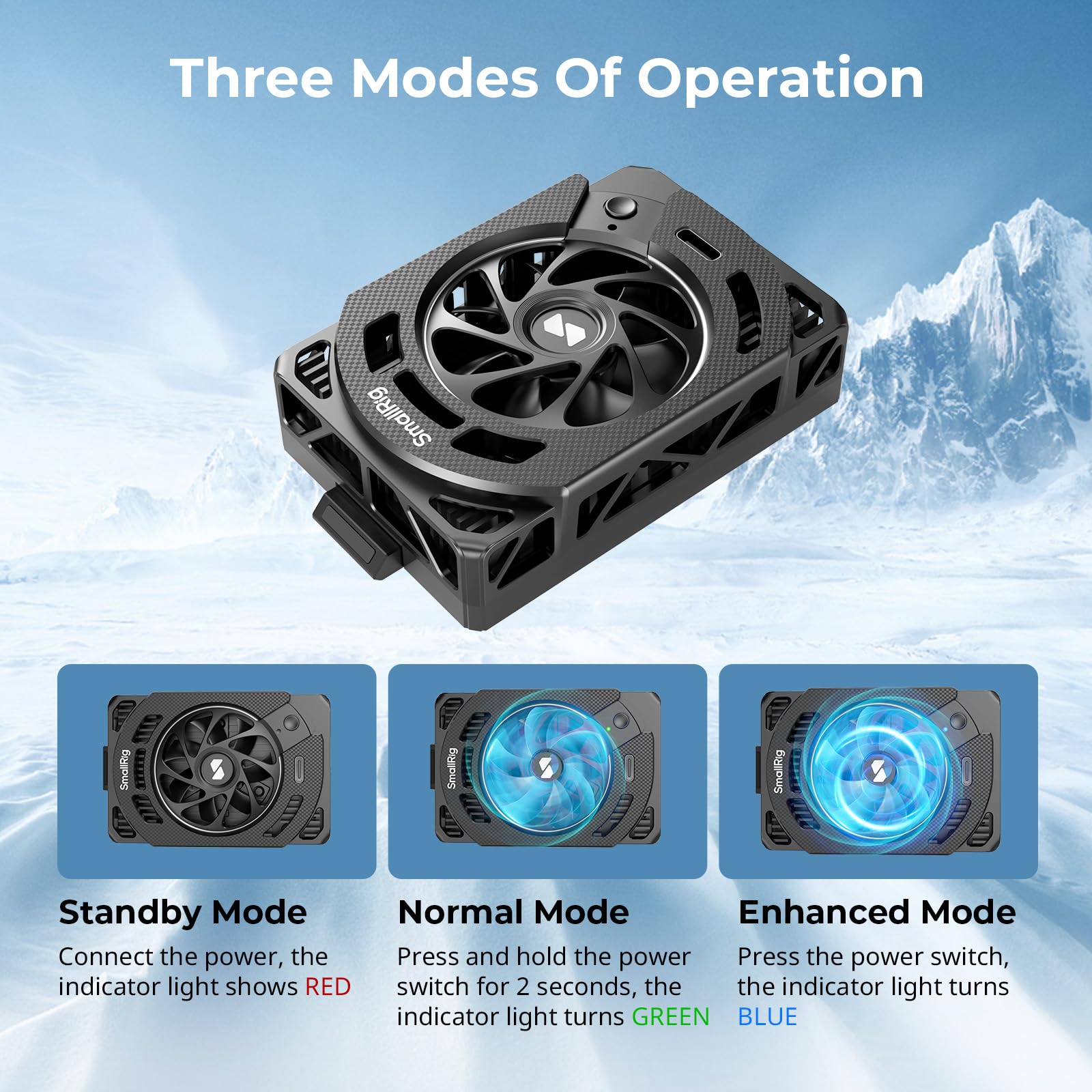 Smallrig Tec Camera Cooling Fan For Sony Mirrorless Camera, External Camera Cooling System With Tec Cooling Module For Sony Zv E