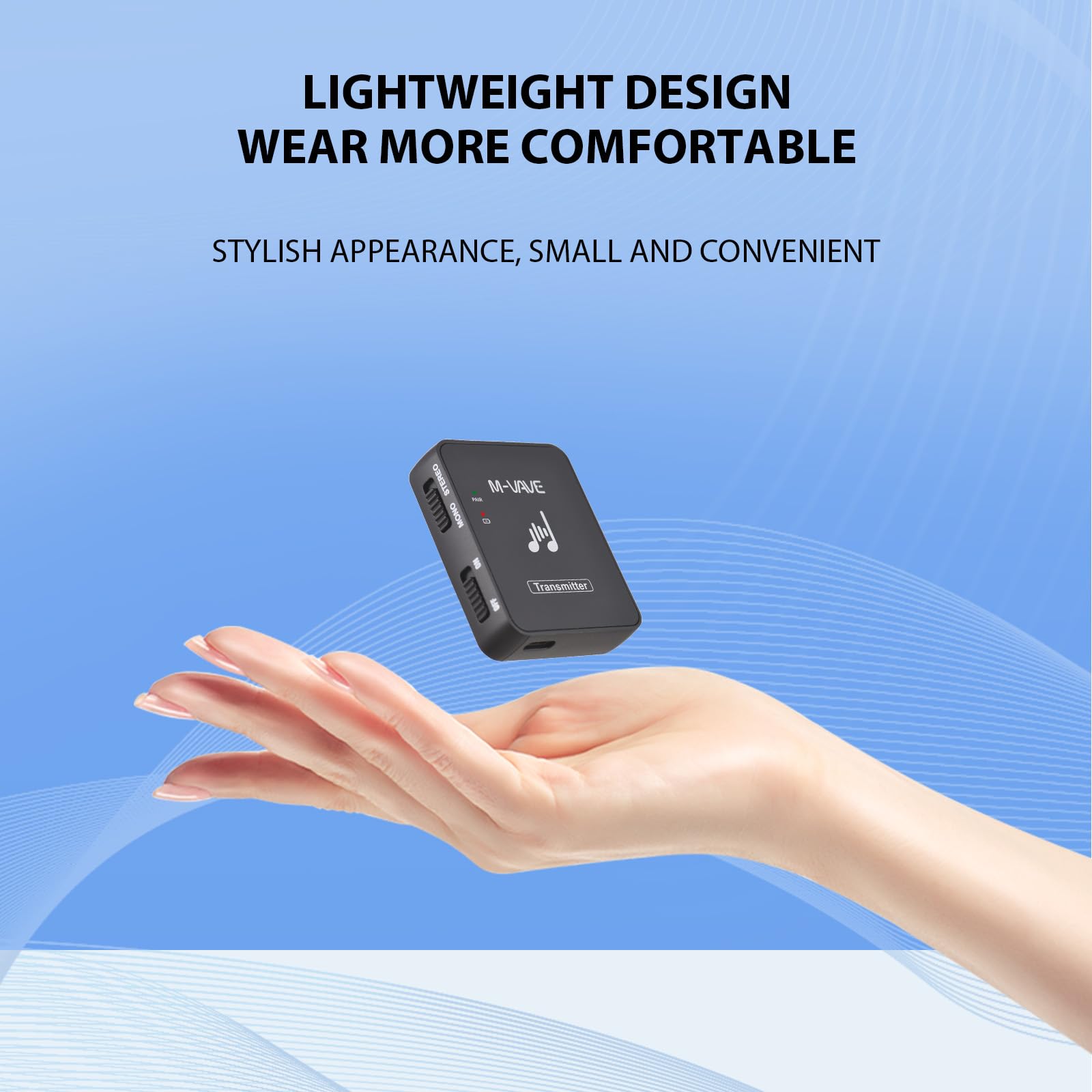 Btuty M Vave Sws10 Earphone Monitor Transmission System Rechargeable Receiver (Receiver And Transmitter)